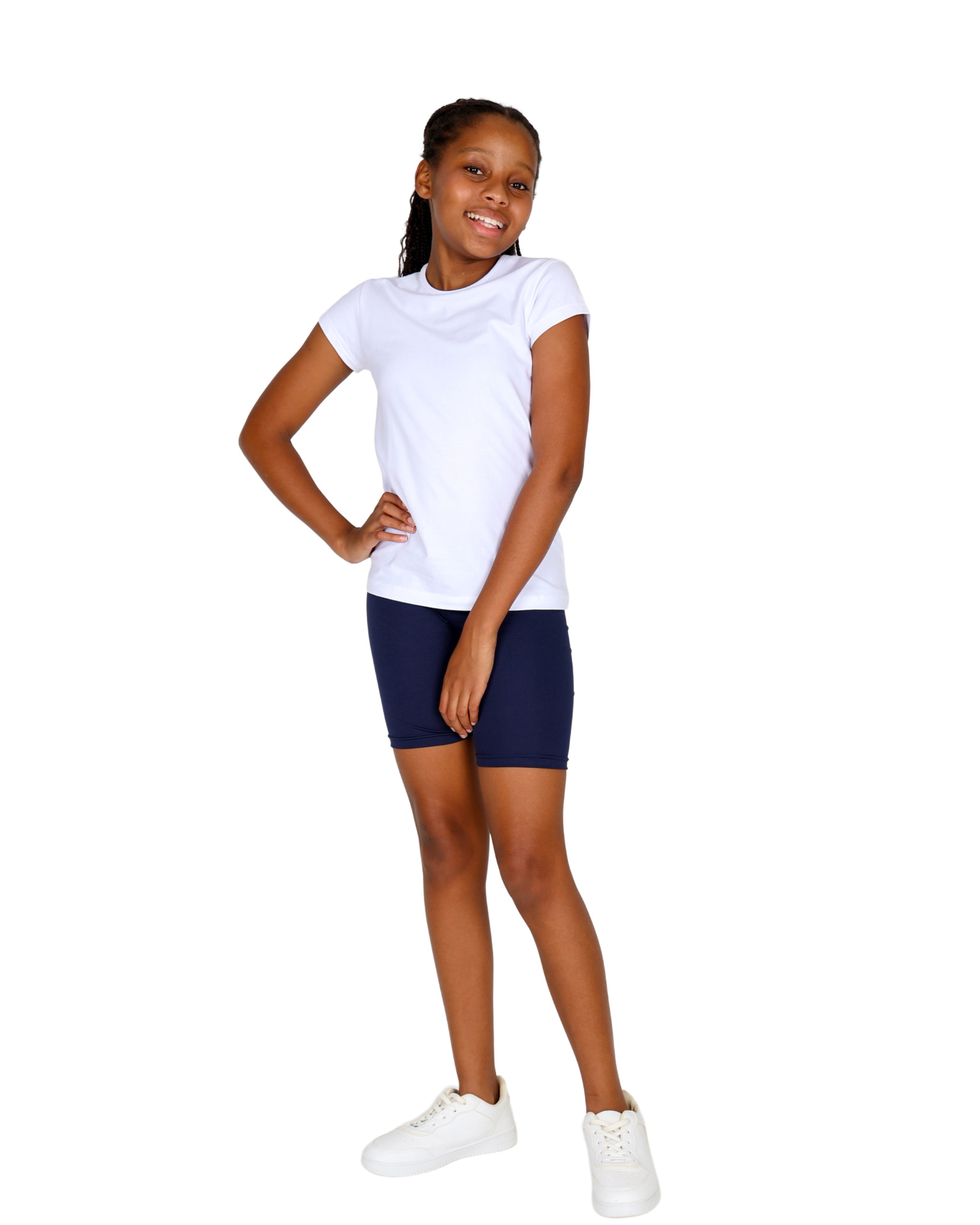Navy Trilobal Cycle Shorts