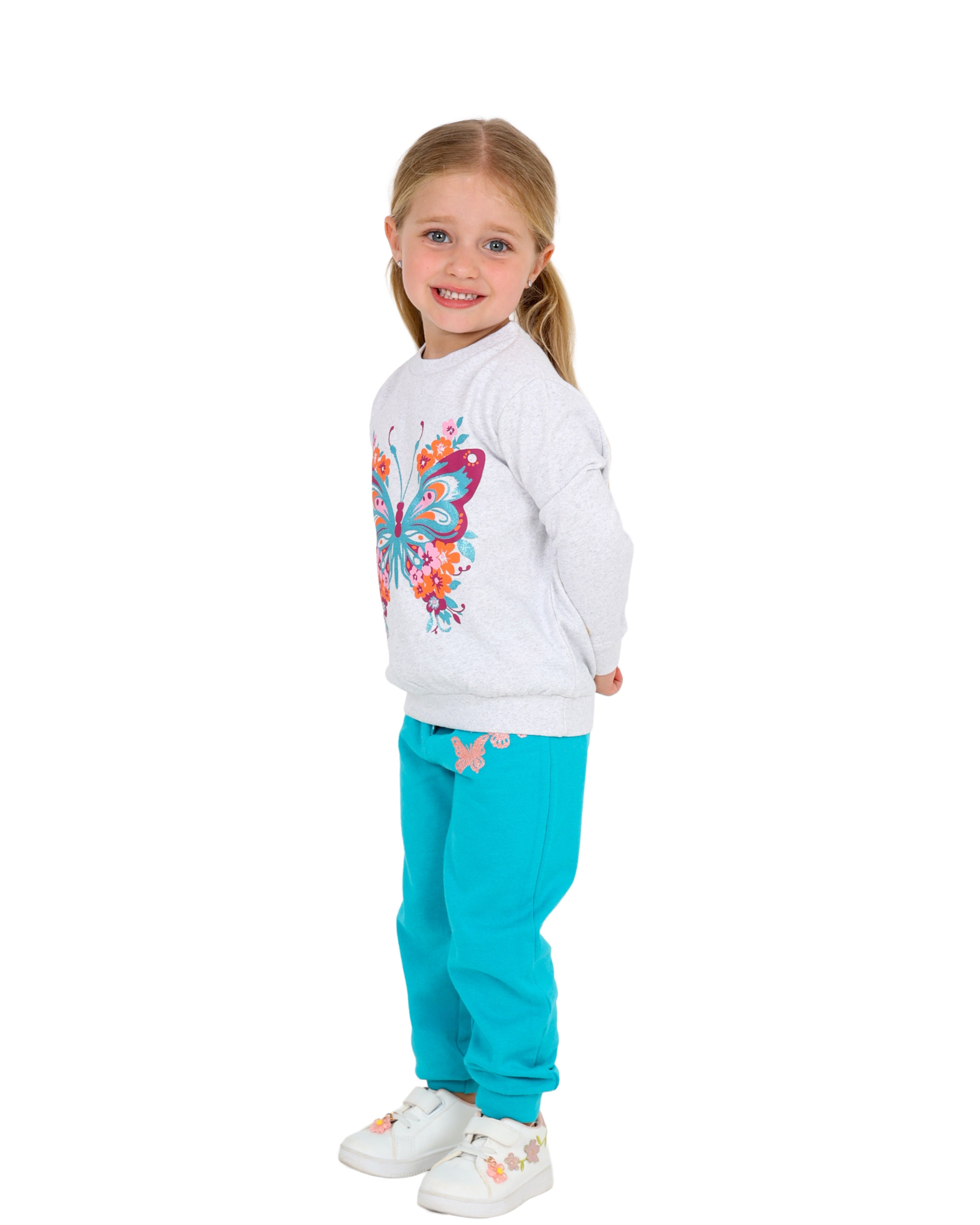 Butterfly Turquoise & Grey Tracksuit
