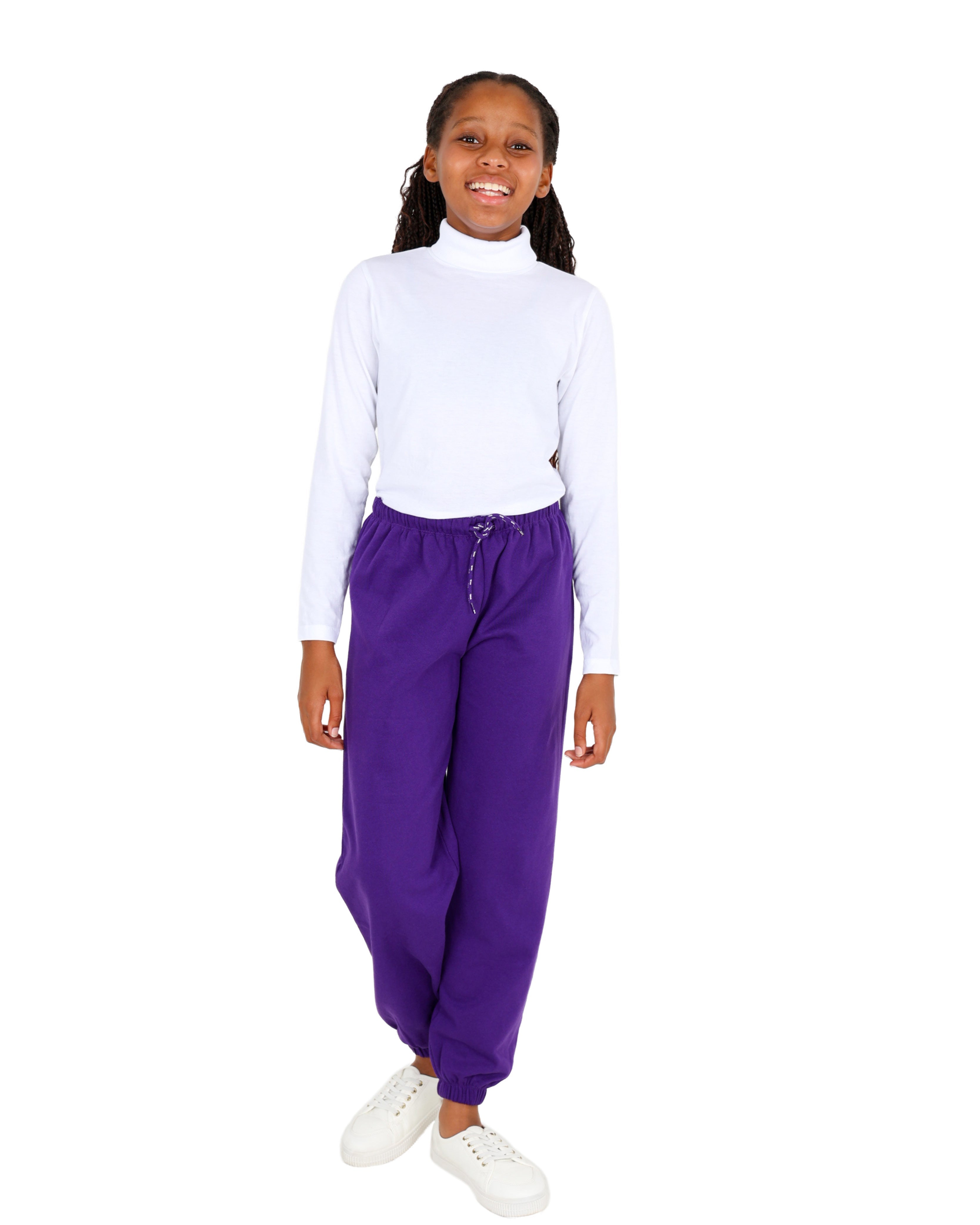 Purple Baggy Active Pants