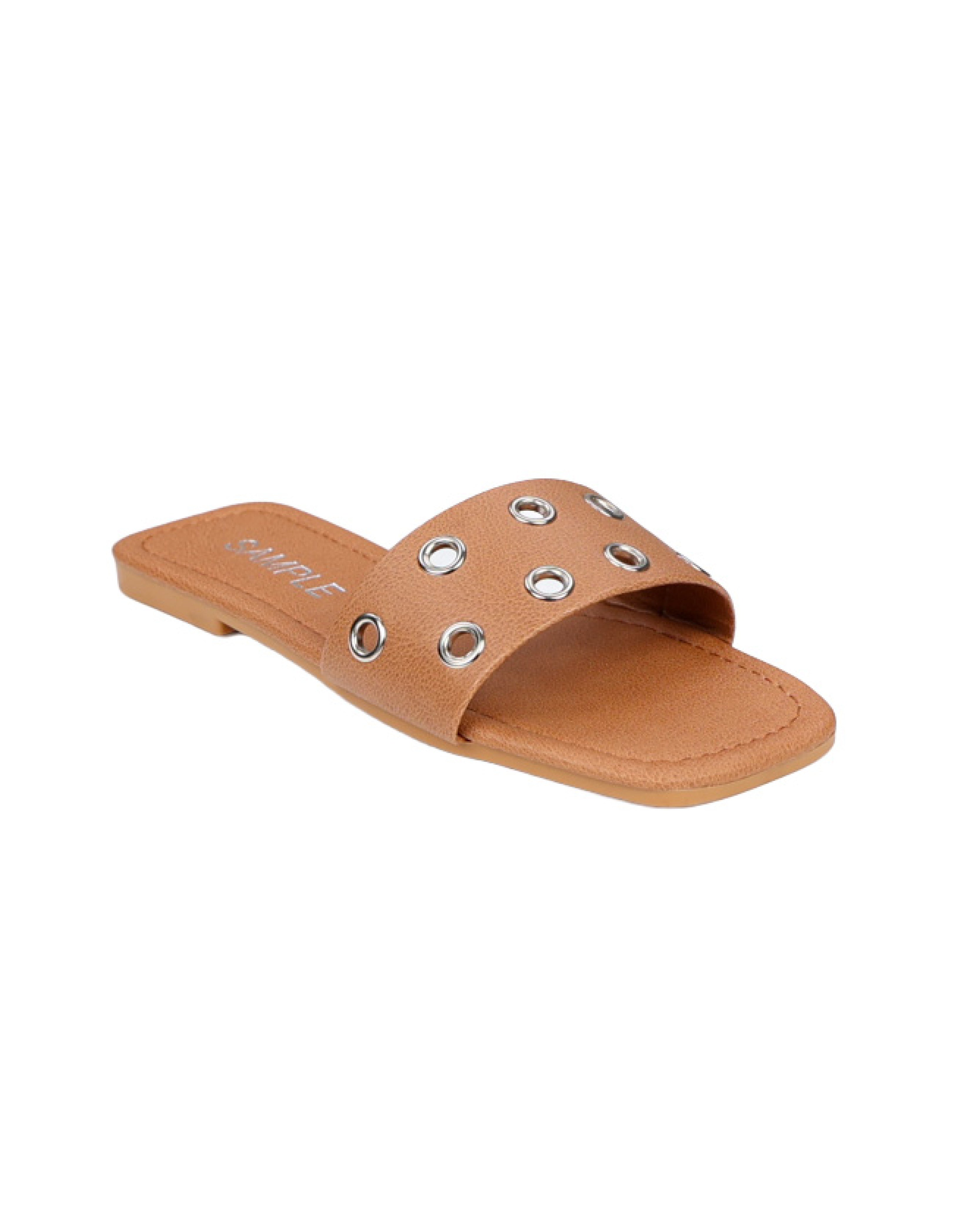 Girls Eyelet Detail Mule