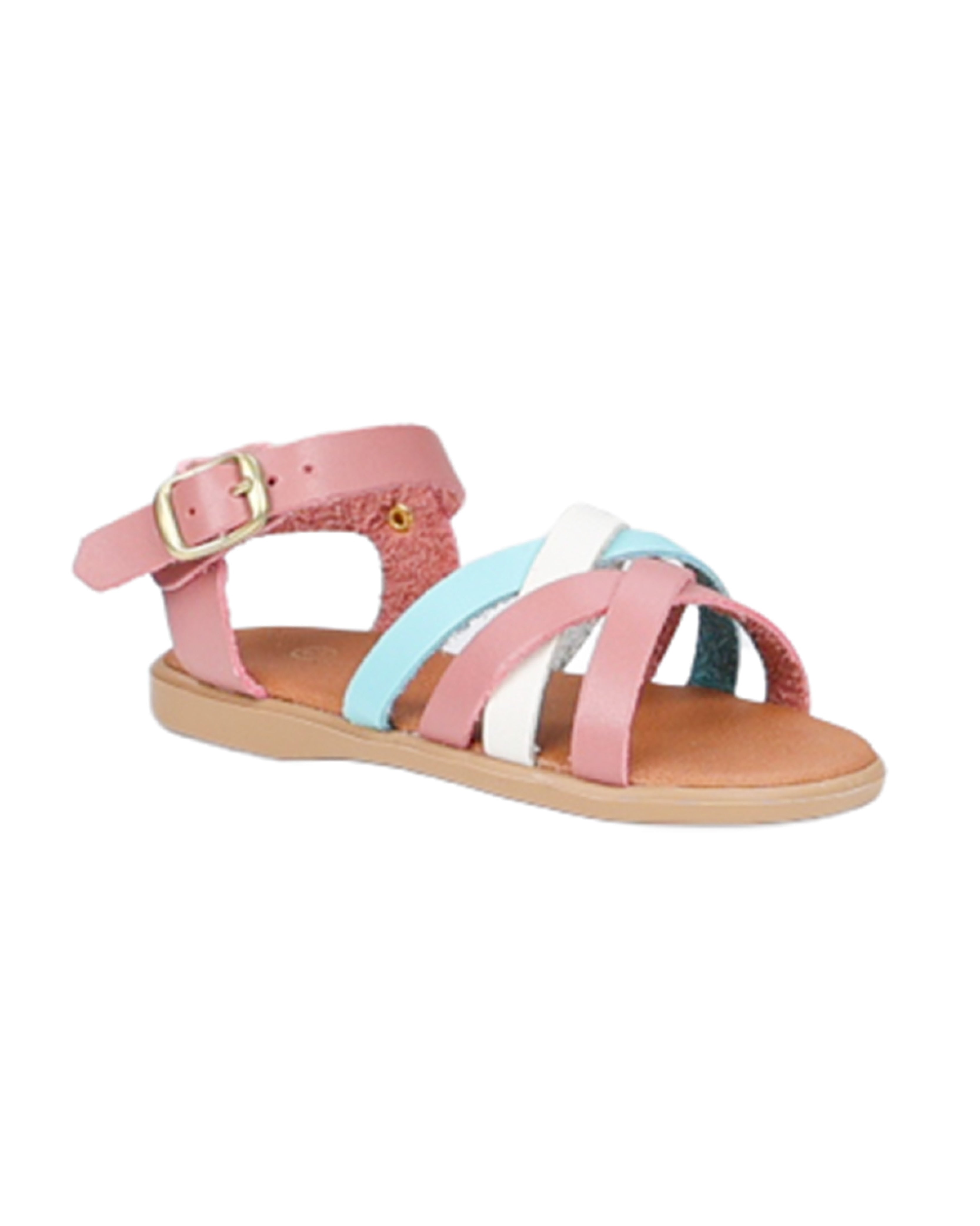 Girls Strappy Multi Colour Ankle Strap Sandal