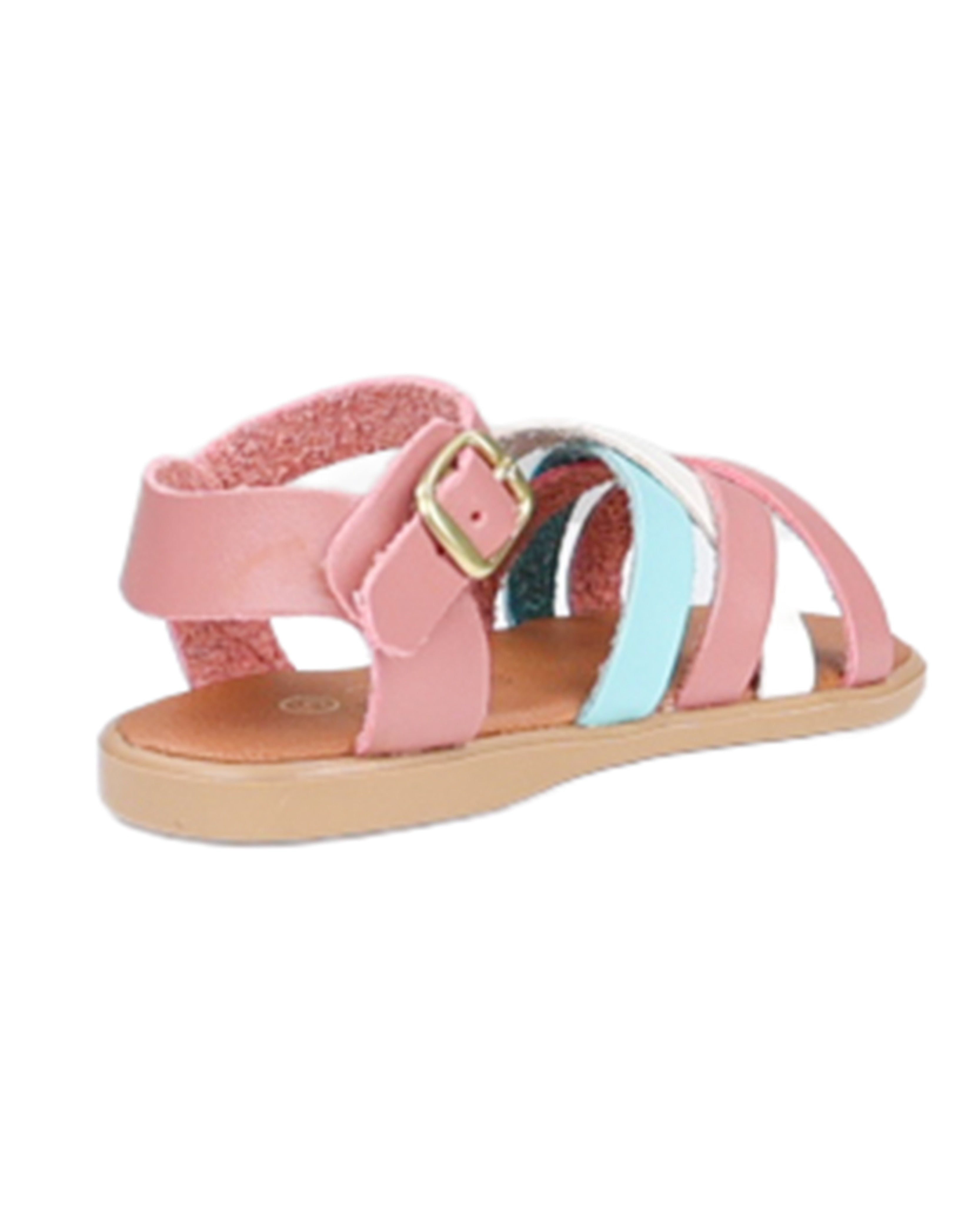 Girls Strappy Multi Colour Ankle Strap Sandal