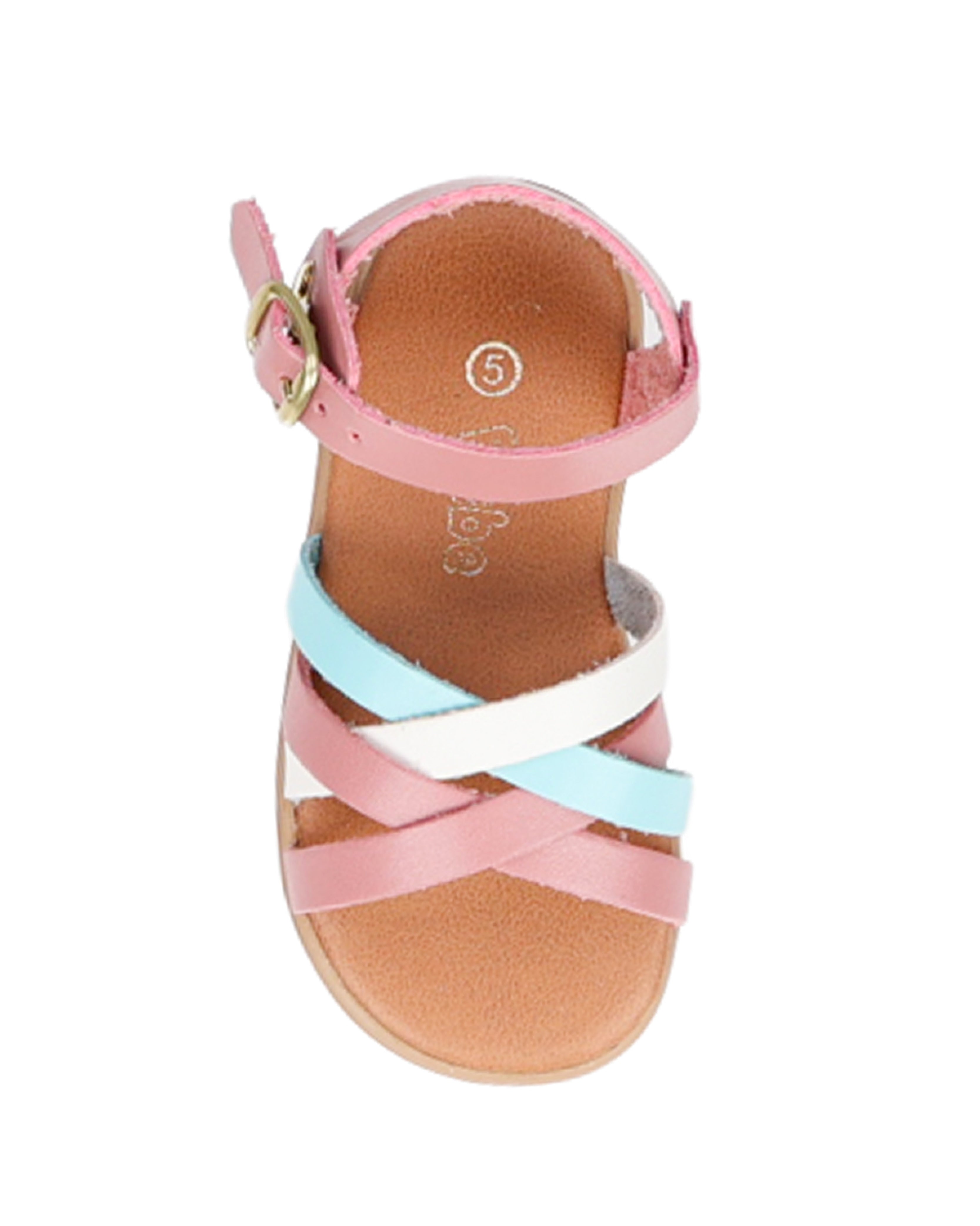Girls Strappy Multi Colour Ankle Strap Sandal