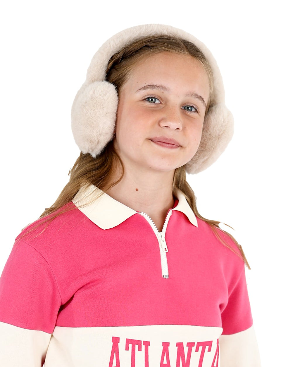 Stone Plush Heart Shaped Earmuffs