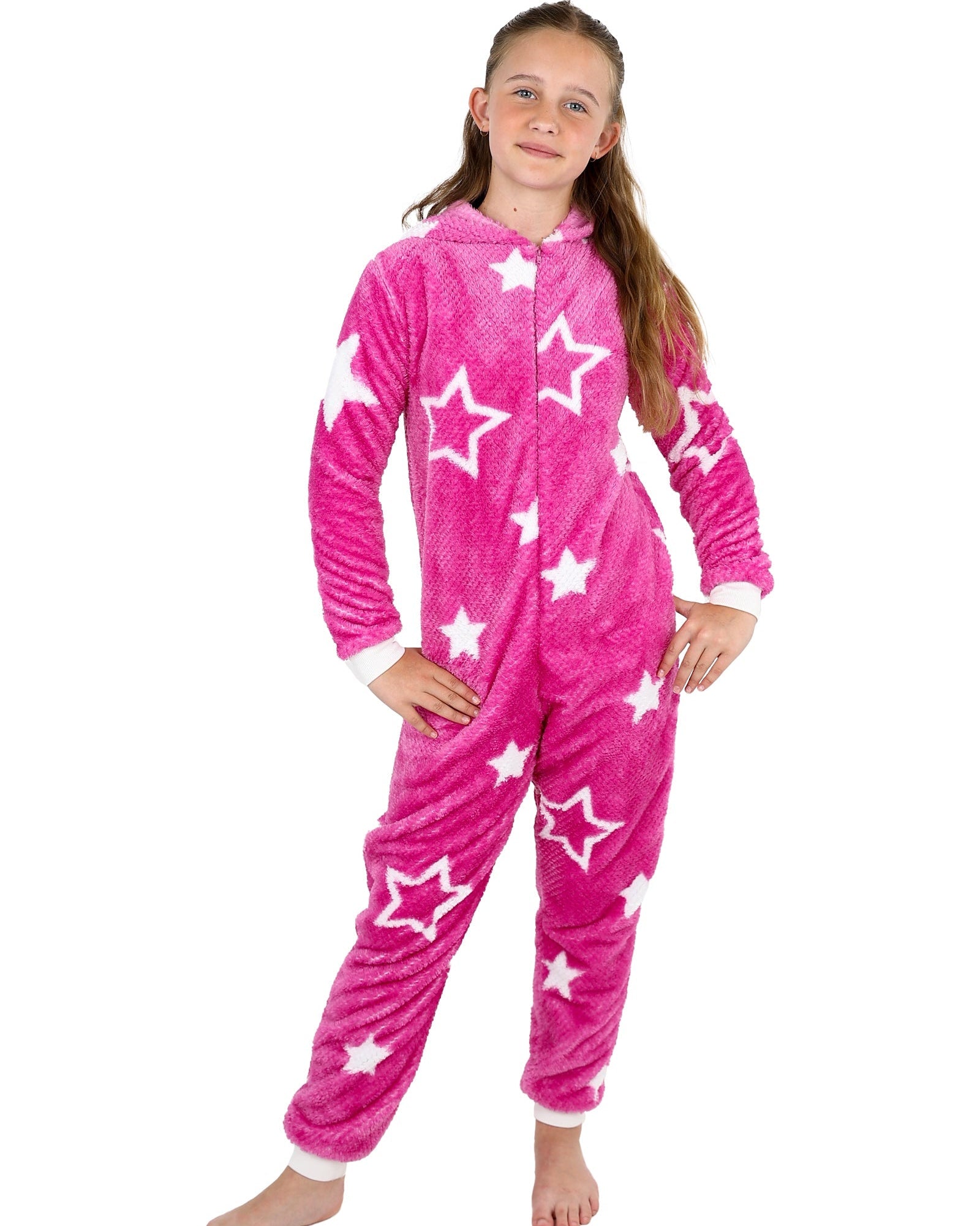 Star Print Hooded Onesie
