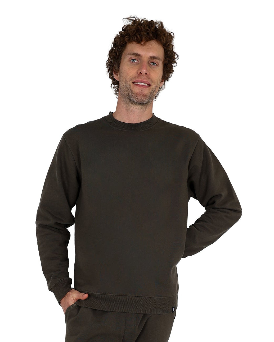 Long Sleeve Birch Green CVC Premium Fleece Sweatshirt