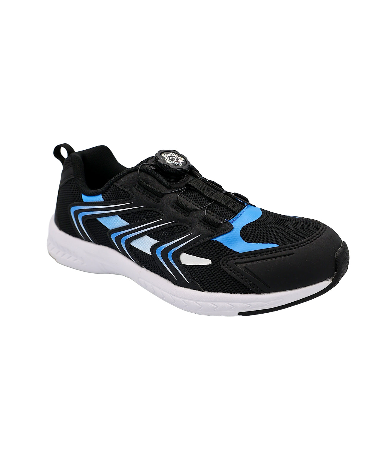 Boys Black & Blue Mesh Trainers