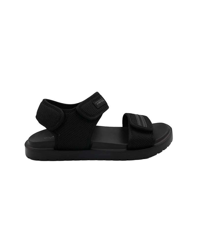 Black AWOL Comfort Velcro Sandals