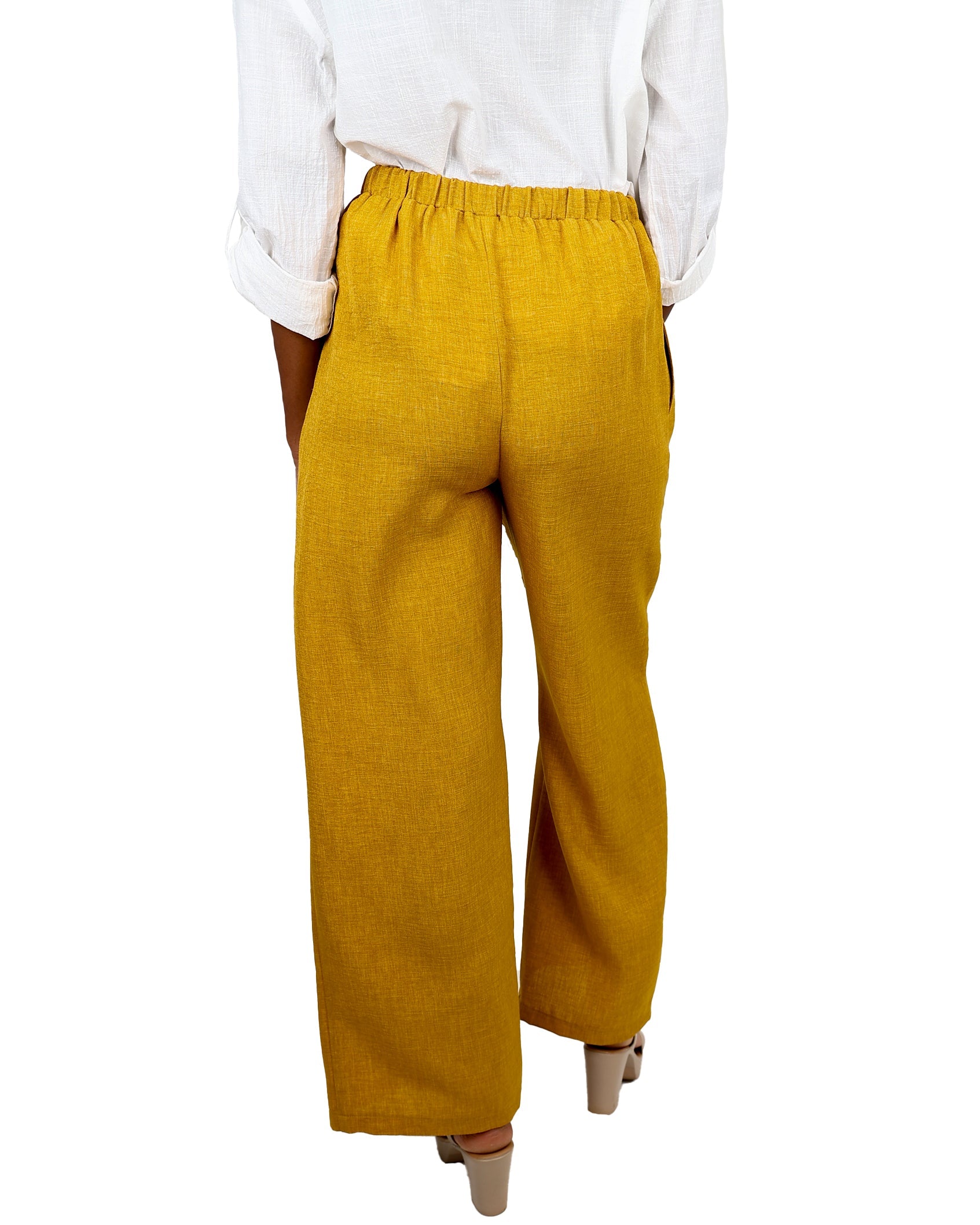 Elasticated Wide Leg Pants