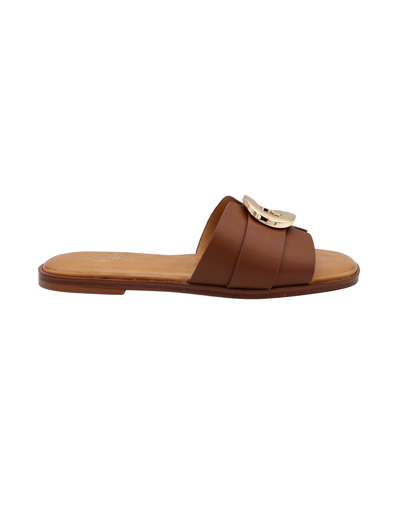Brown Trim Detail H-Band Sandal