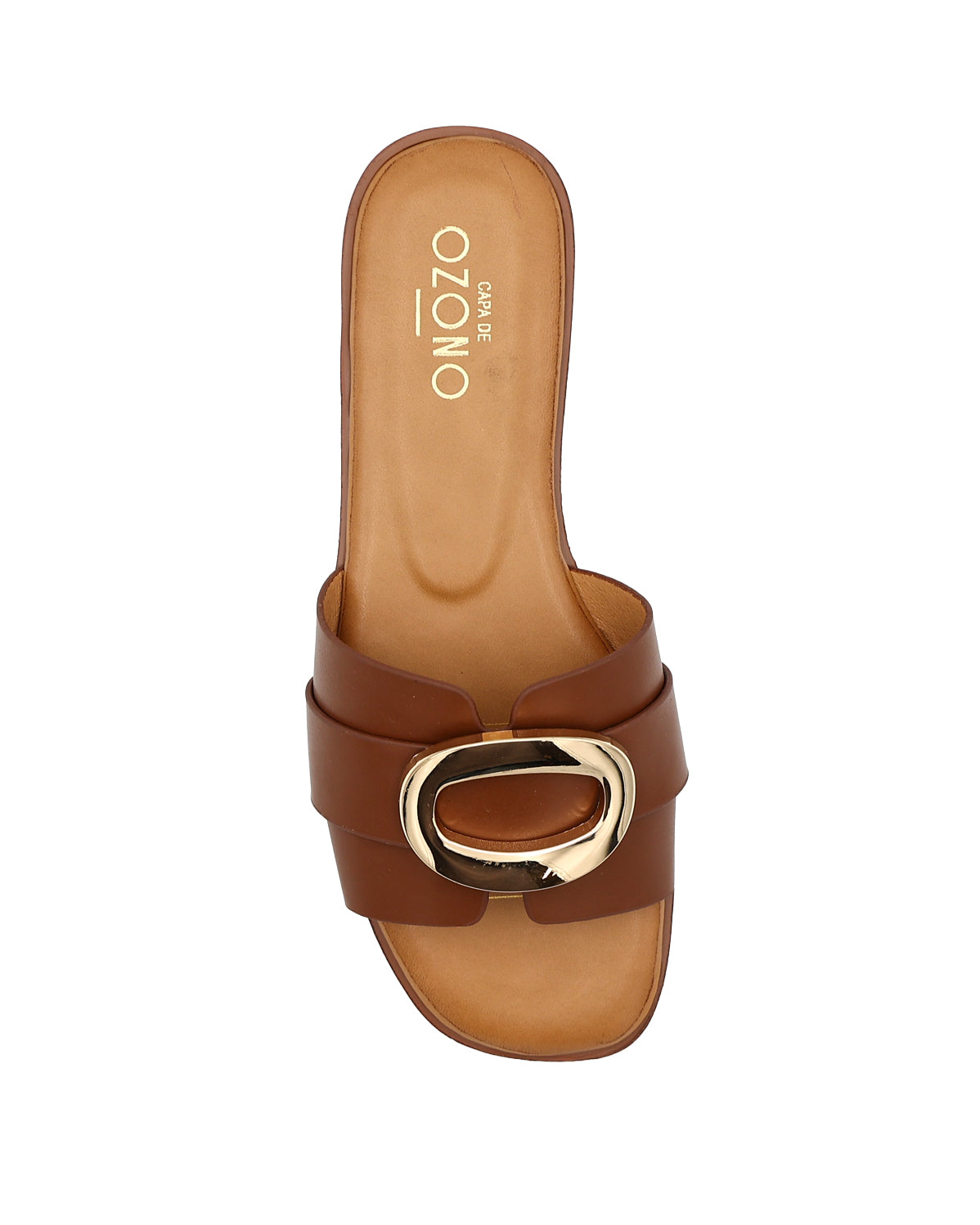 Brown Trim Detail H-Band Sandal