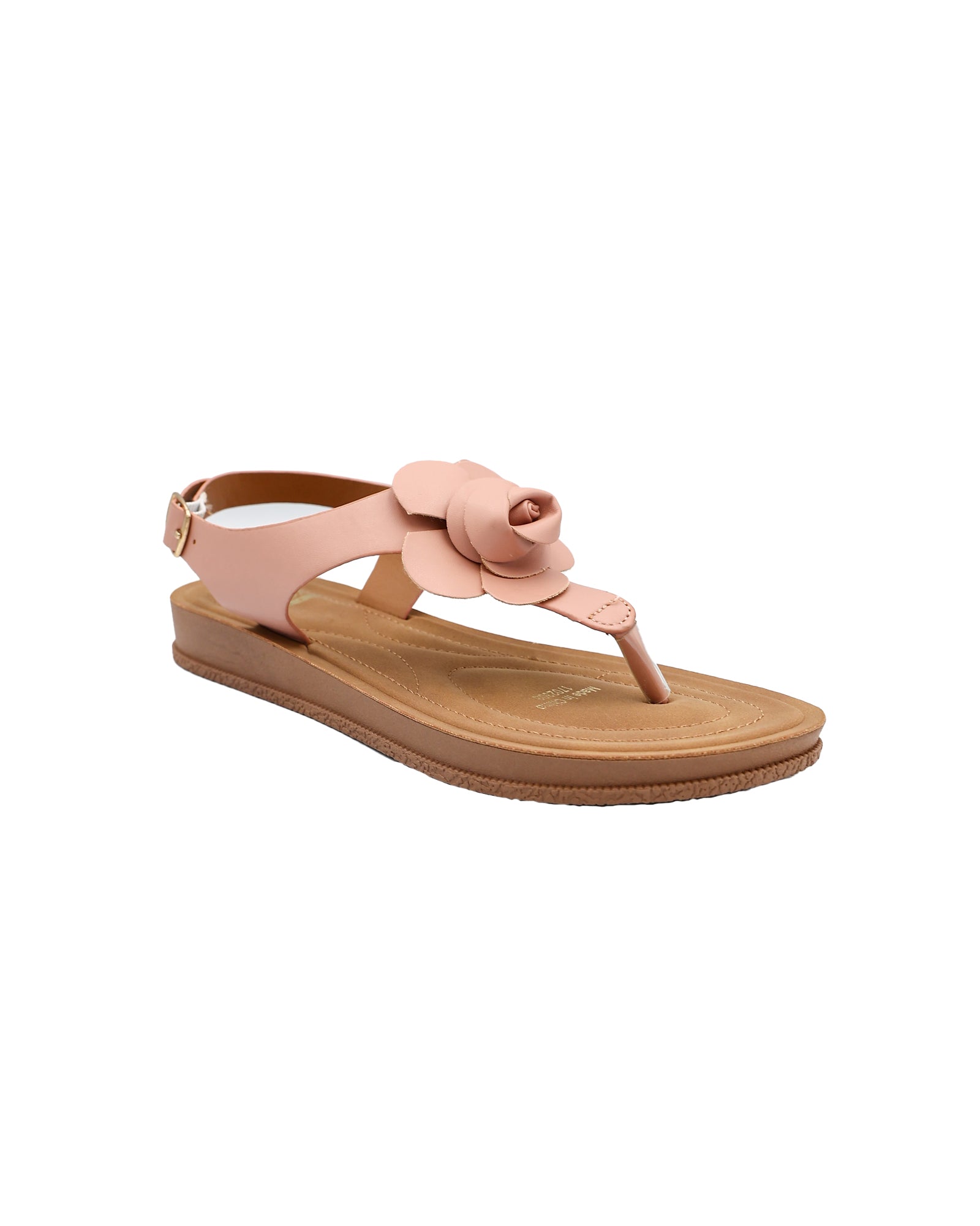 Flower Detail Molded Thong Sandal