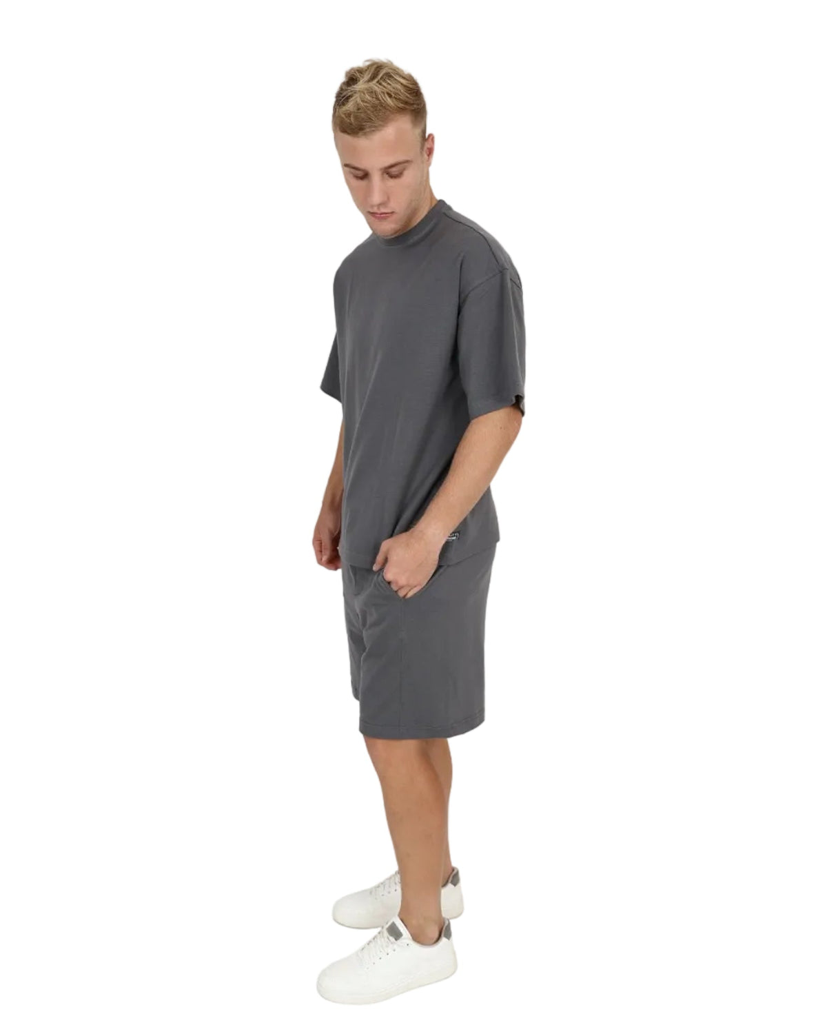 Grey Pull Up Jogger