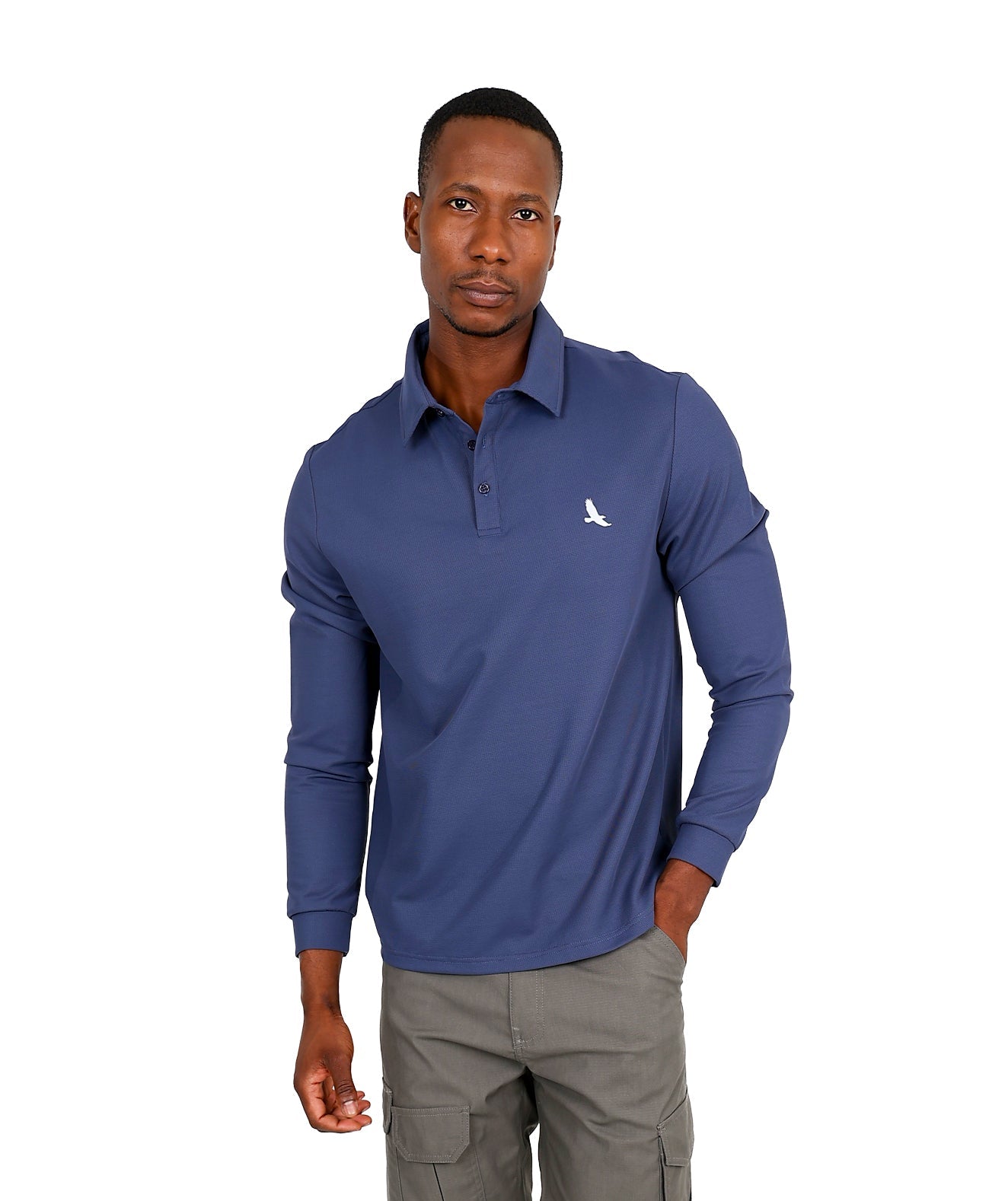 Long Sleeve Okavango Outdoor Navy Golfer