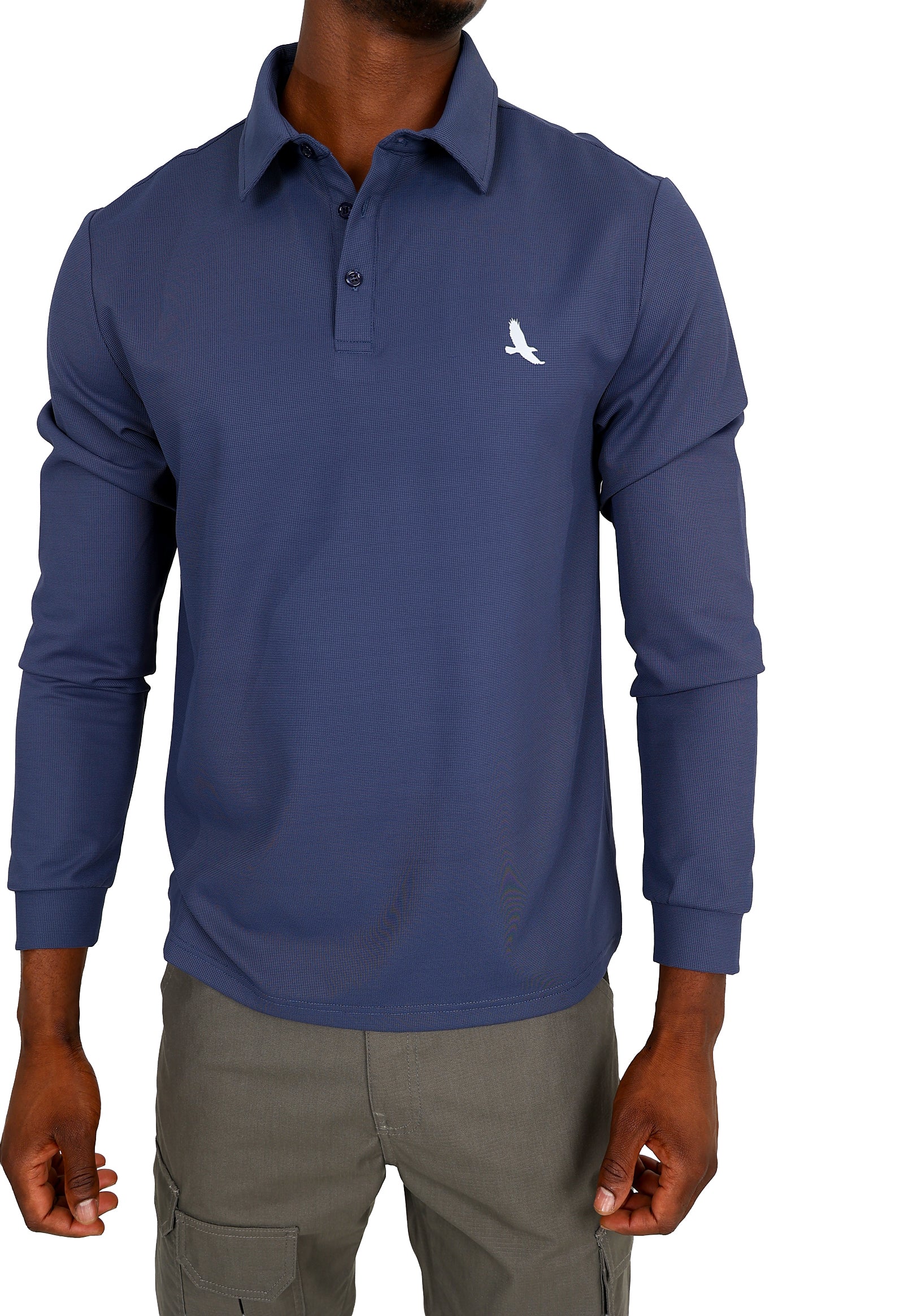 Long Sleeve Okavango Outdoor Navy Golfer