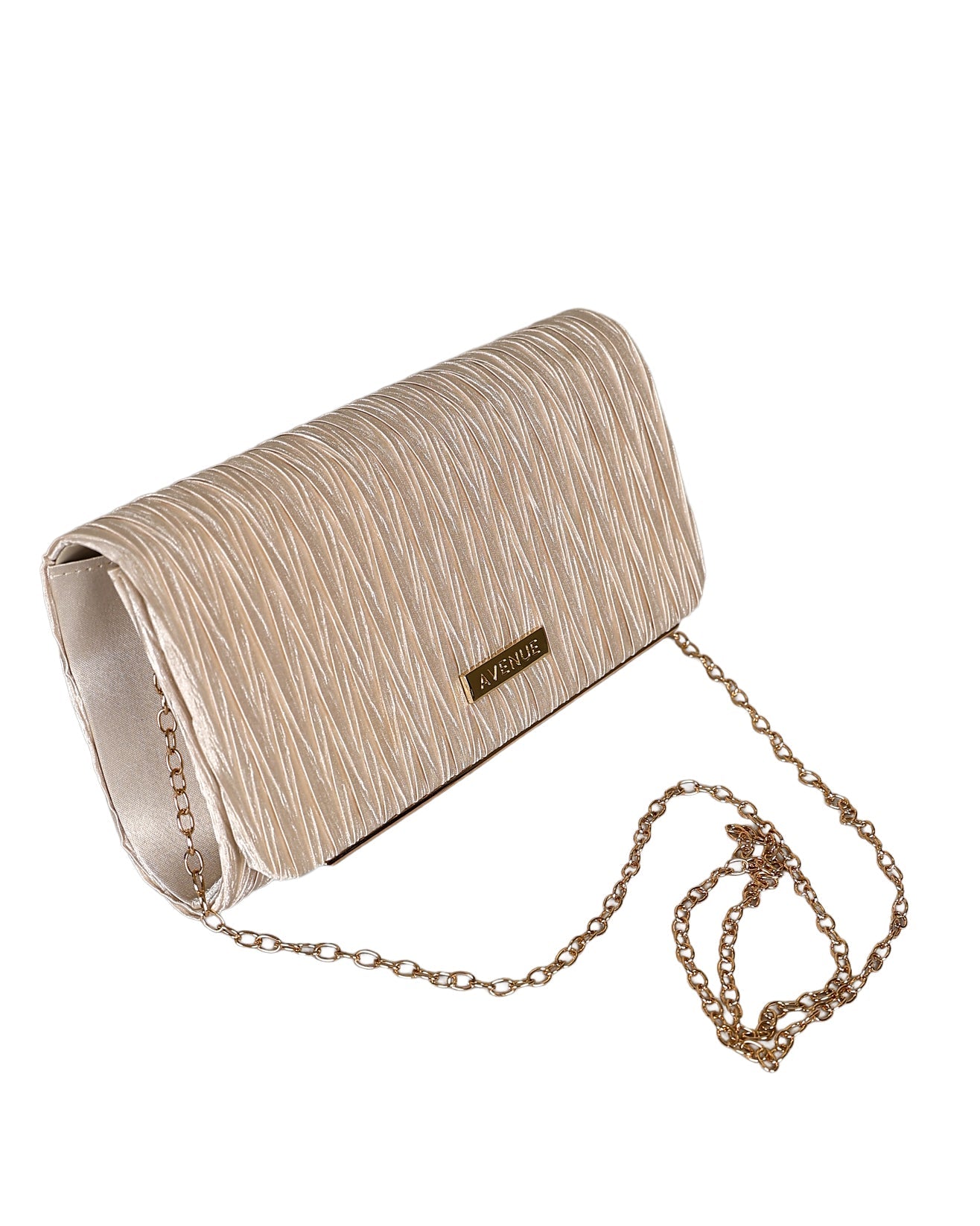 Champagne Glitterati Clutch Bag