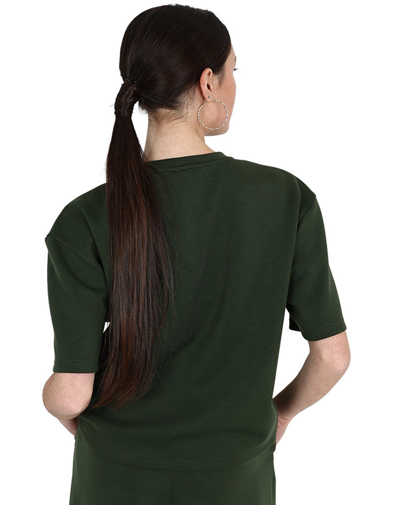 Short Sleeve Olive Scuba T-Shirt