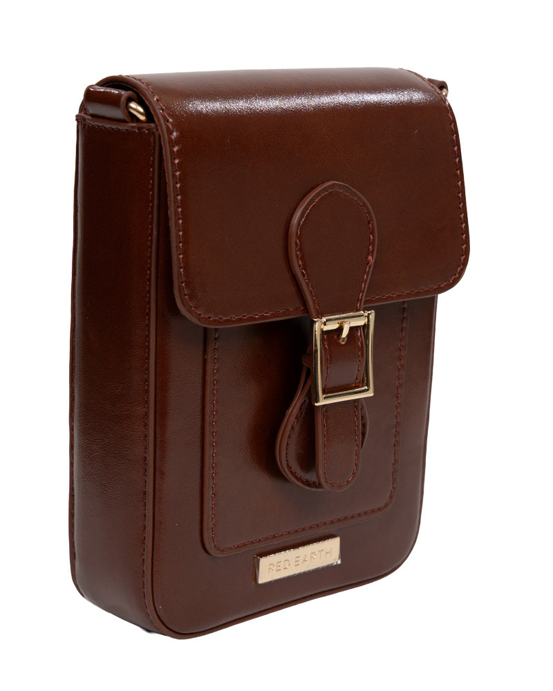 Tan Phone Sling Handbag