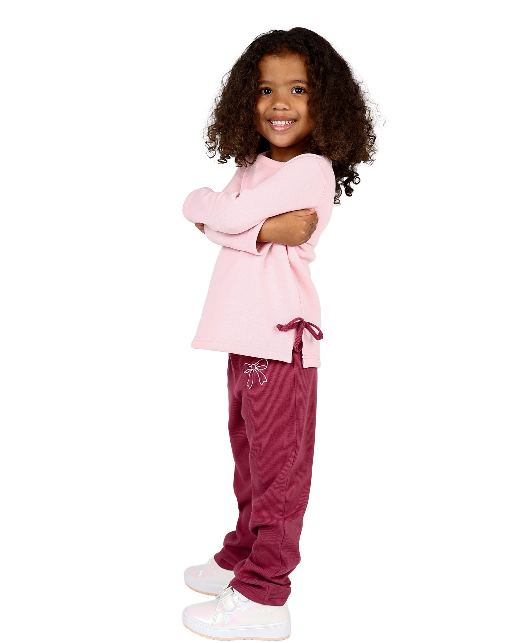 Bow Detail Ribbed Legging Set