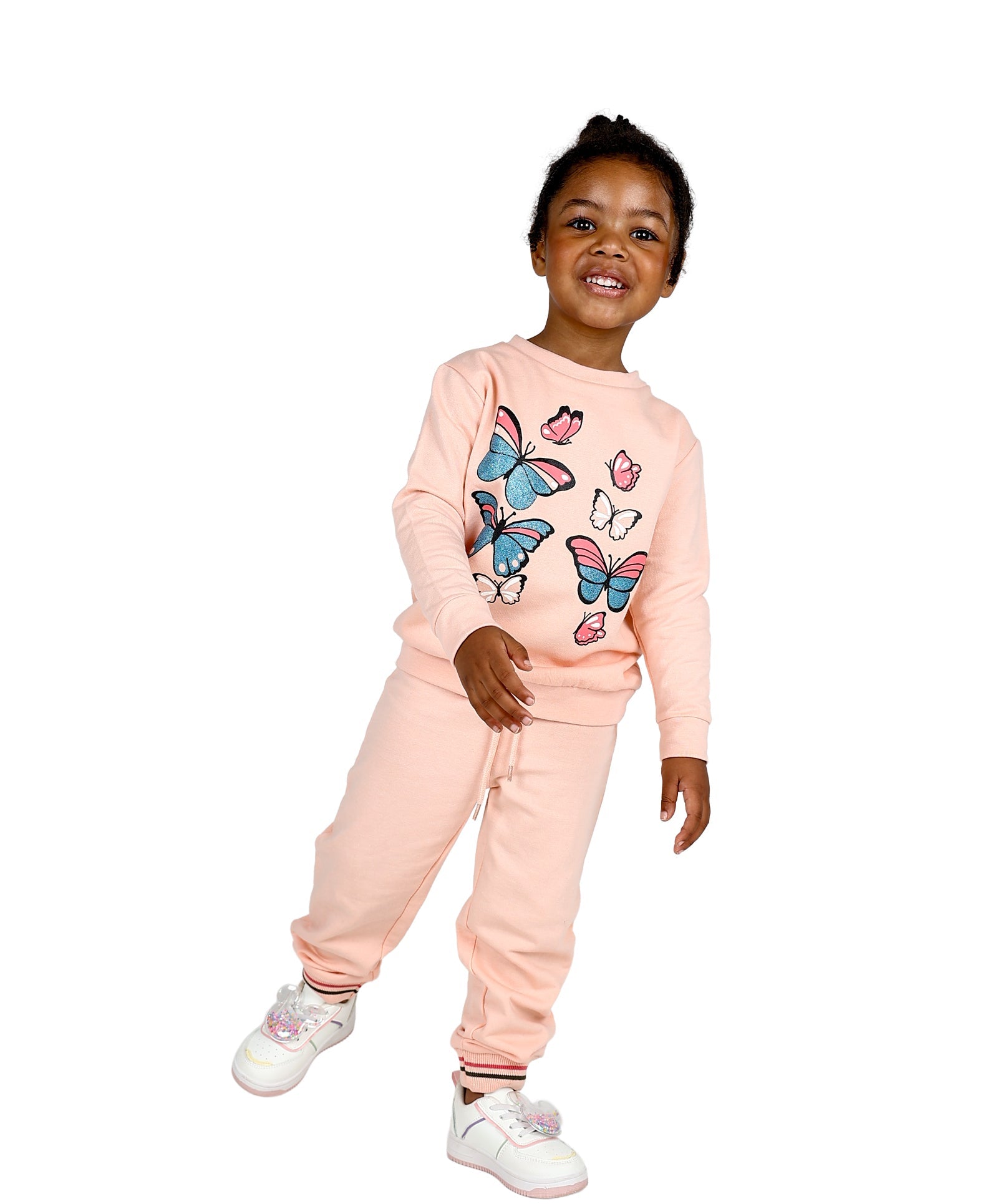2 Pack Butterflies Graphic Print Active Tops