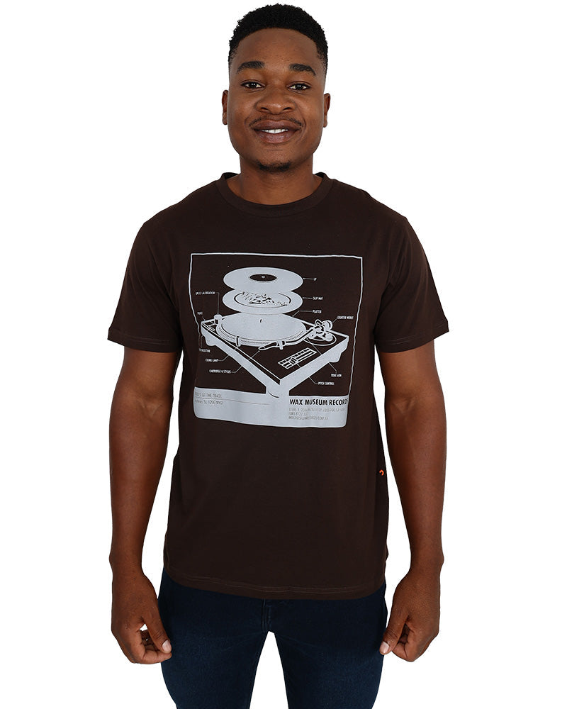 Short Sleeve Record Anatomy Graphic T-Shirt