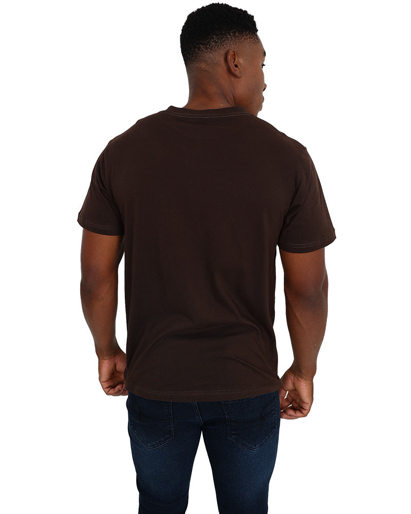 Short Sleeve Level Up Brown Graphic T-Shirt