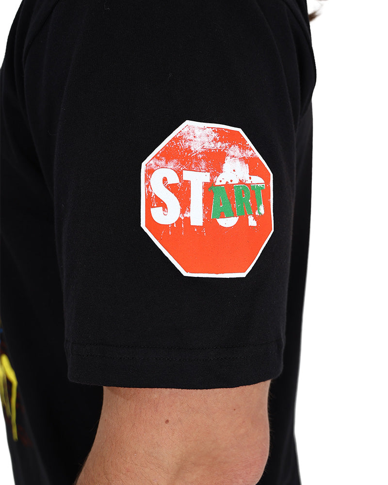 Short Sleeve Black "Skills" Graphic T-Shirt