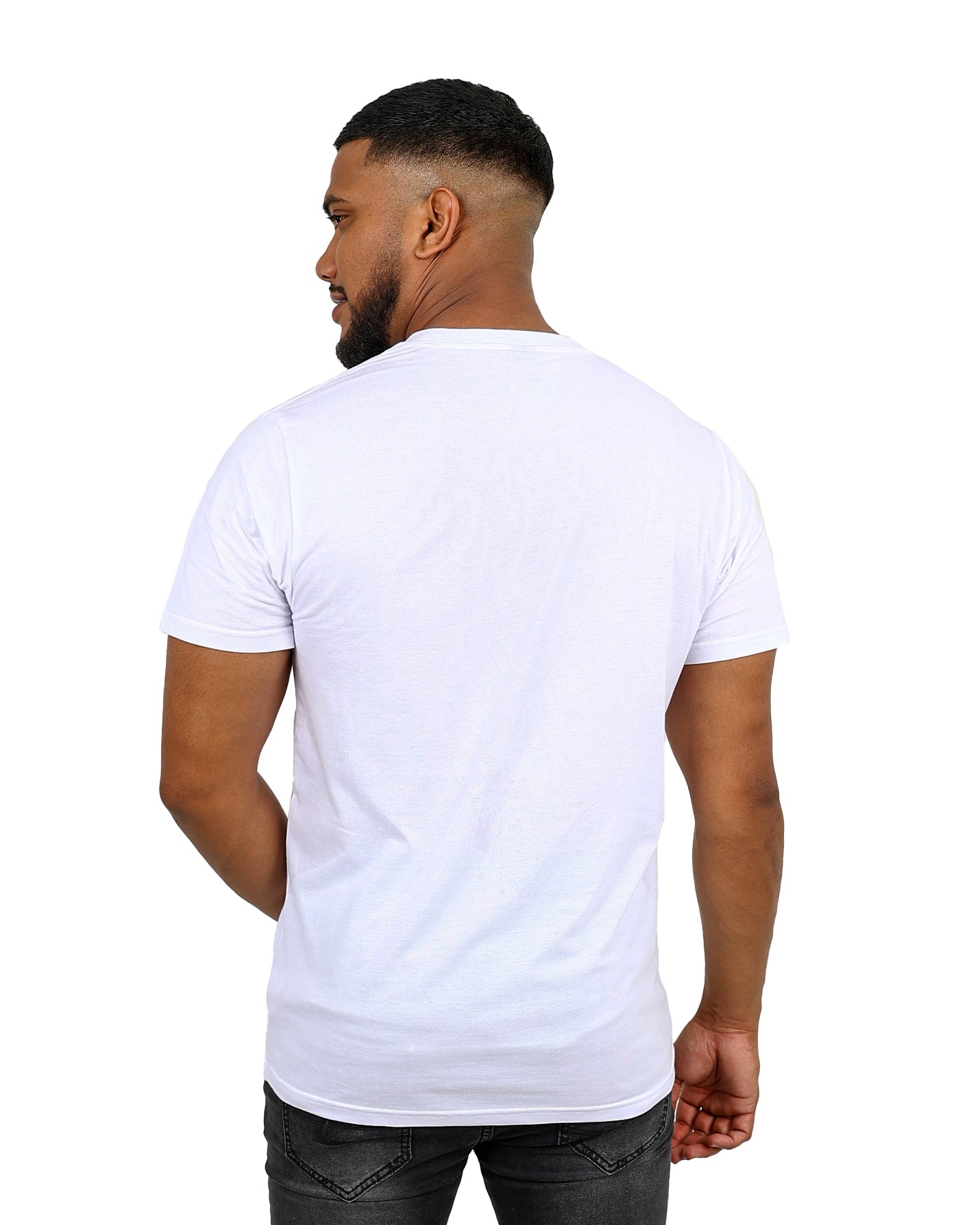 Short Sleeve White Graffiti Wall Graphic T-Shirt