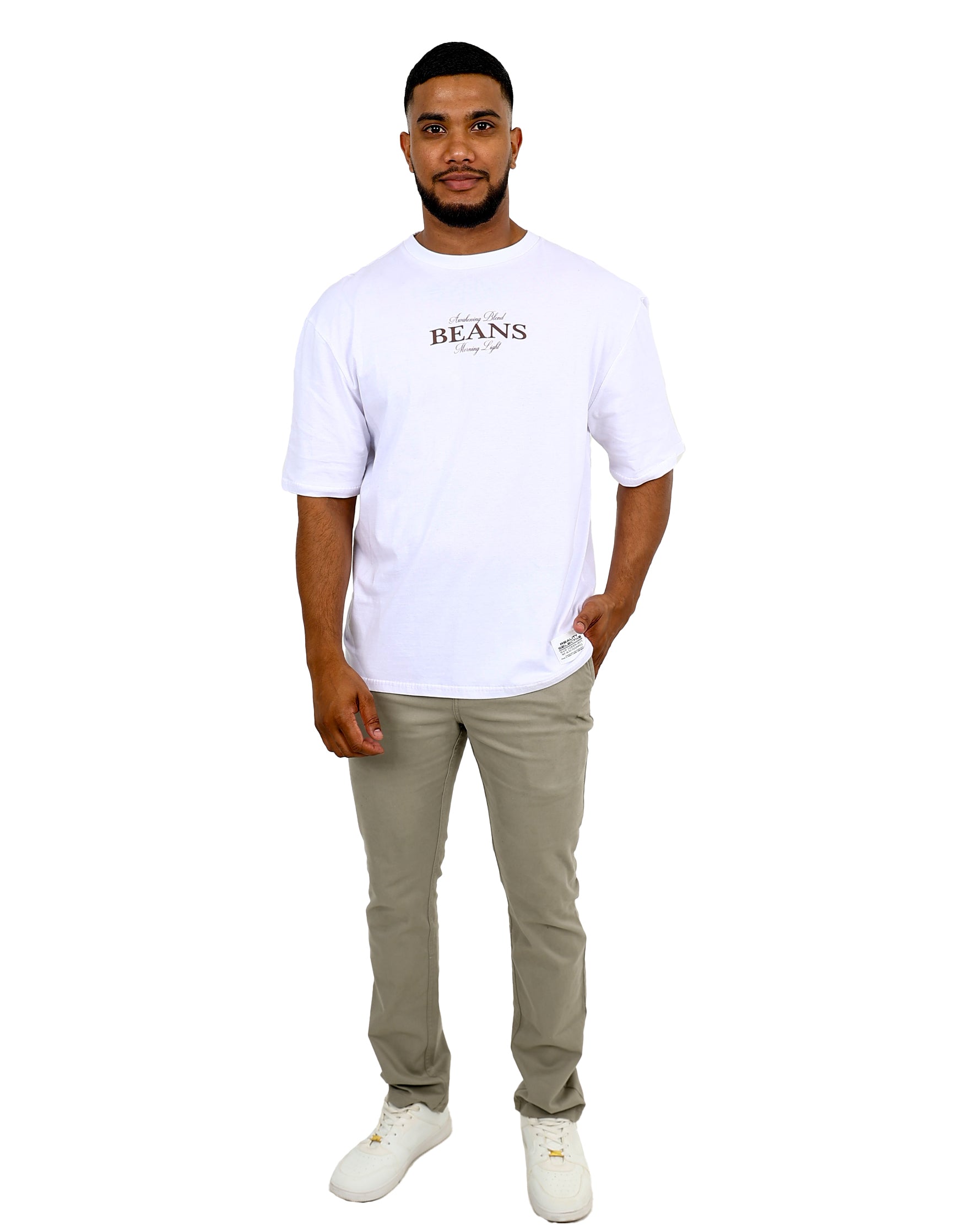 Short Sleeve White Awakening Blend Graphic T-Shirt