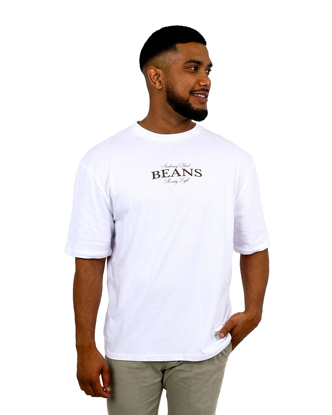 Short Sleeve White Awakening Blend Graphic T-Shirt