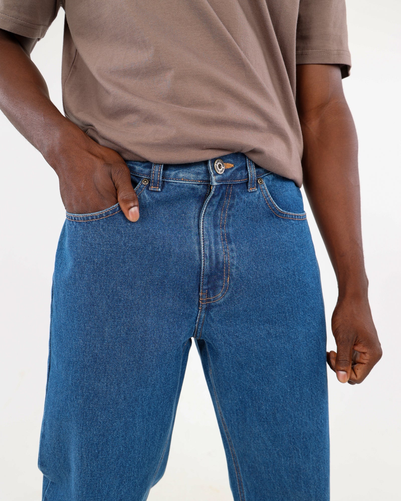 Okavango Regular Fit Medium Indigo Denim Jeans