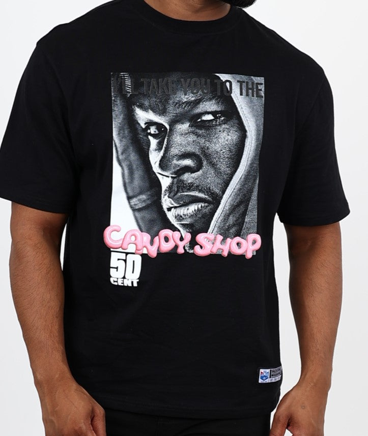 Pro Star Black 50 Cent Graphic T-Shirt