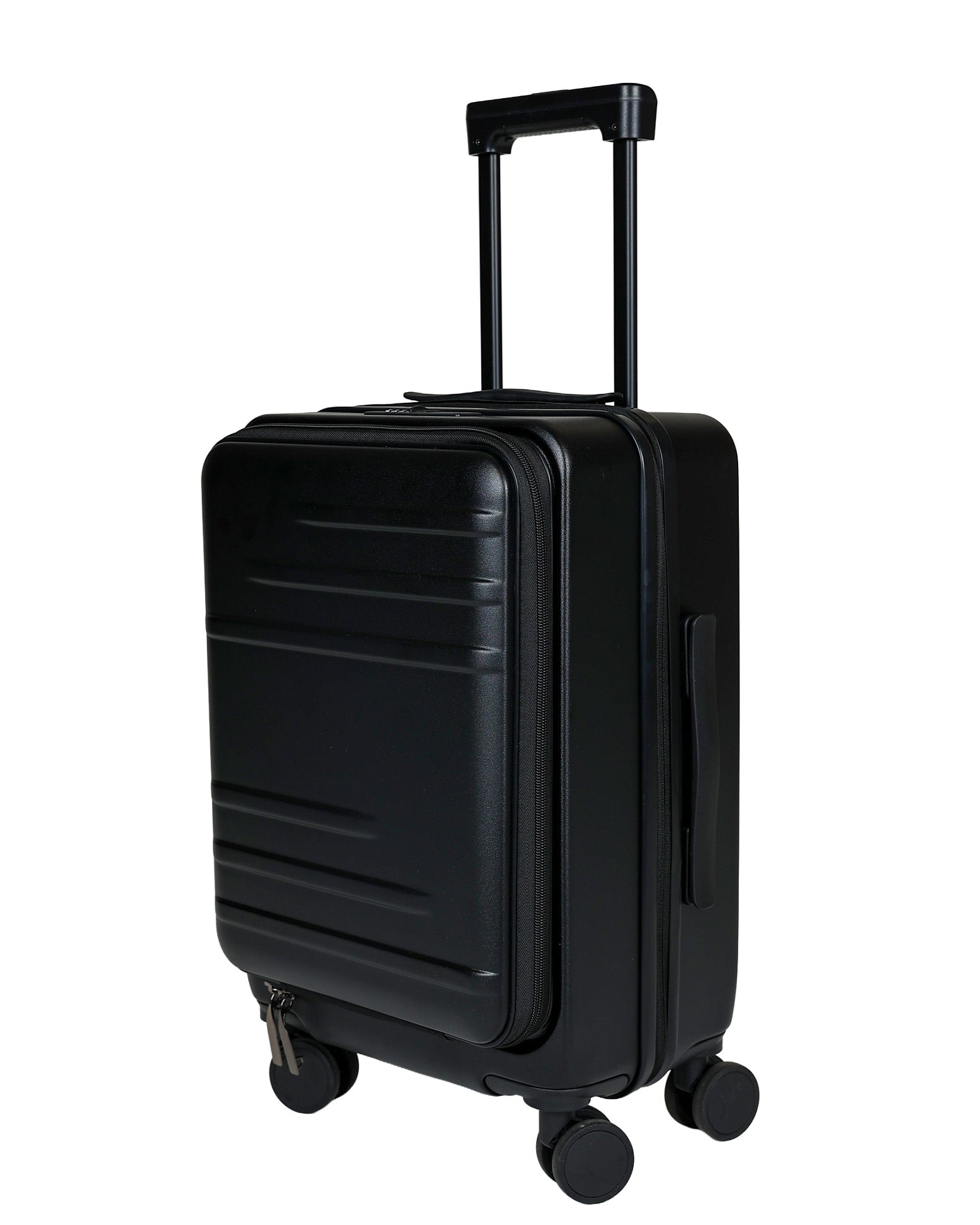 Black 50cm Trolley Laptop Carry-On Suitcase + Cup Holder