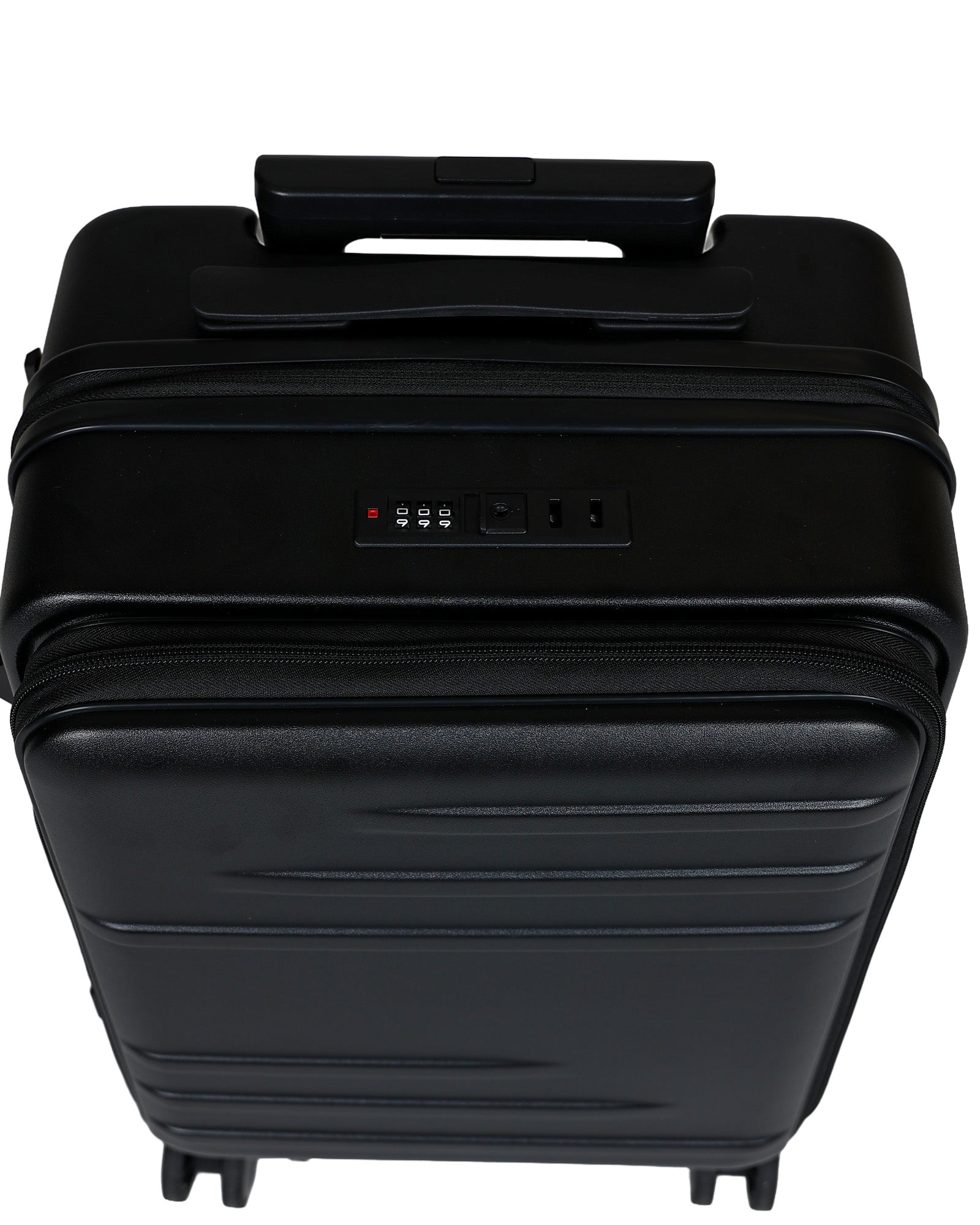 Black 50cm Trolley Laptop Carry-On Suitcase + Cup Holder