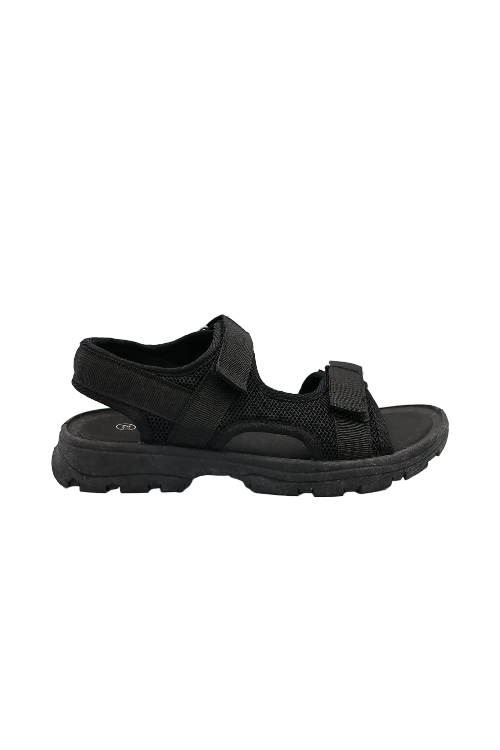 Boys Black Velcro Open Toe Adventure Sandal