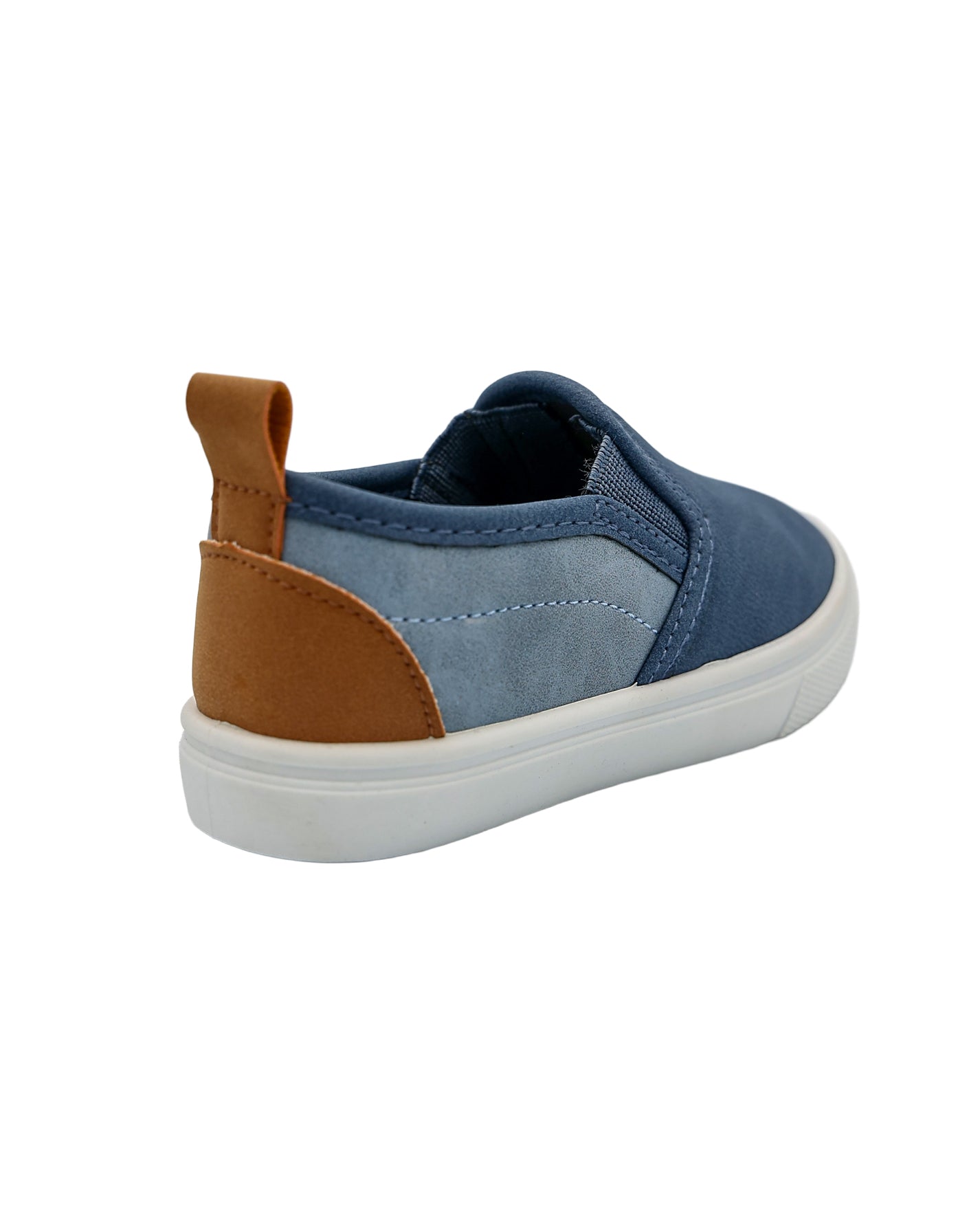 Boys Navy Colour Block Textured Slip On Loafers
