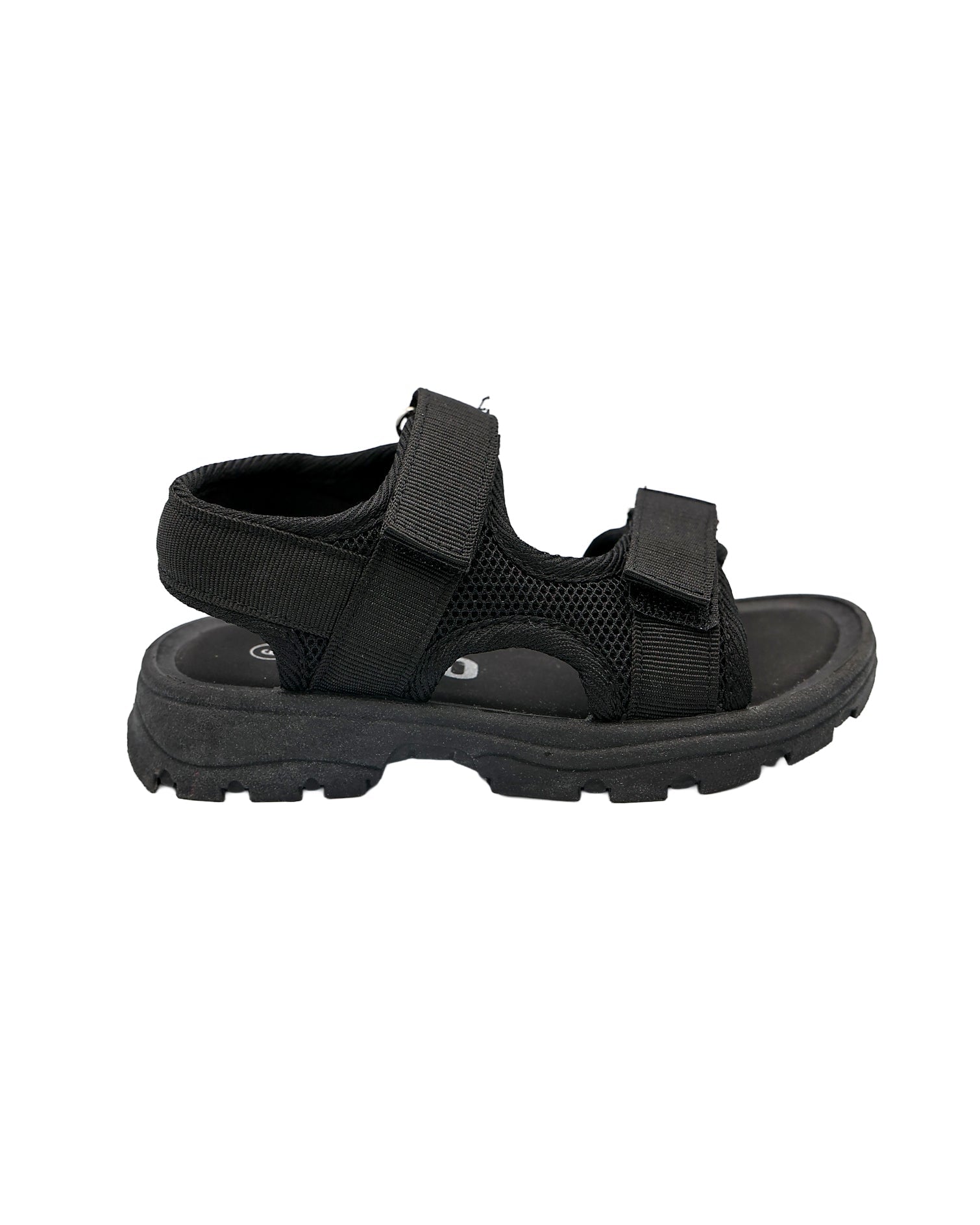 Boys Black Velcro Open Toe Adventure Sandal