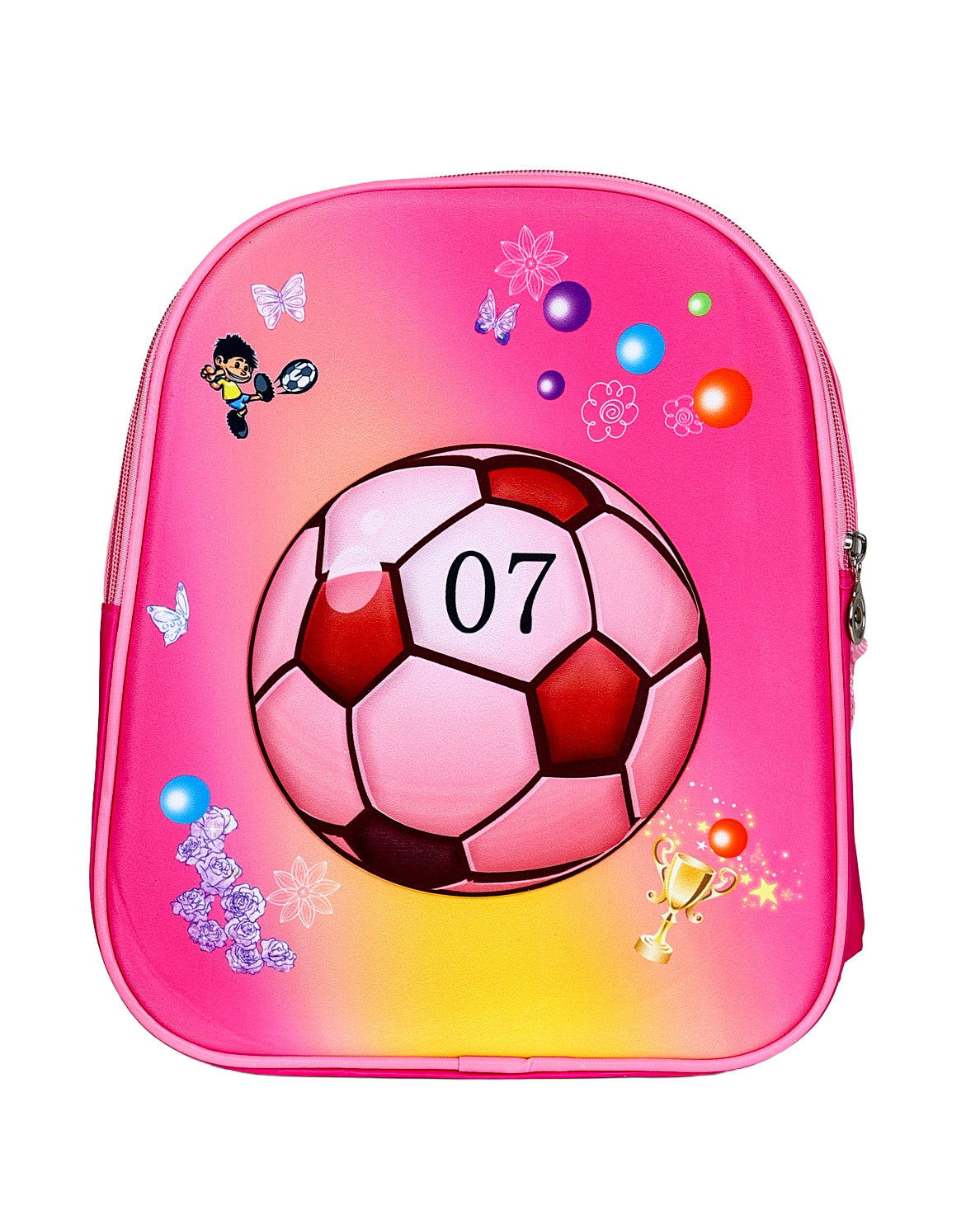 Pink 3D Soccer Backpack