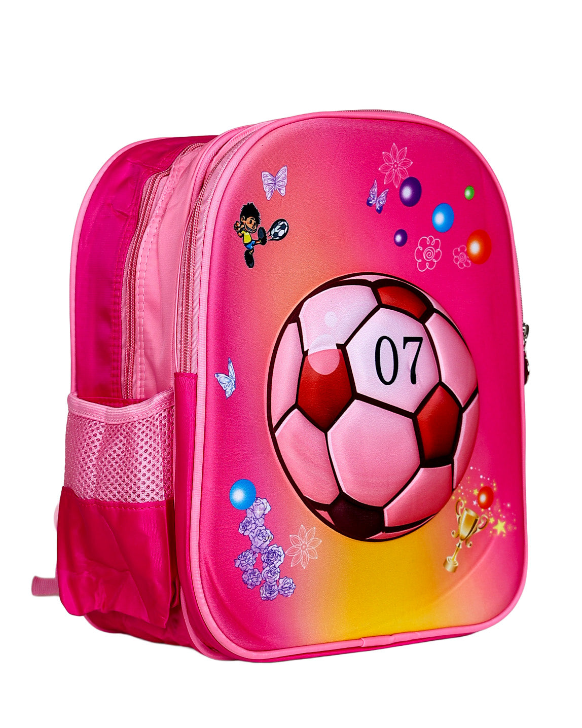 Pink 3D Soccer Backpack