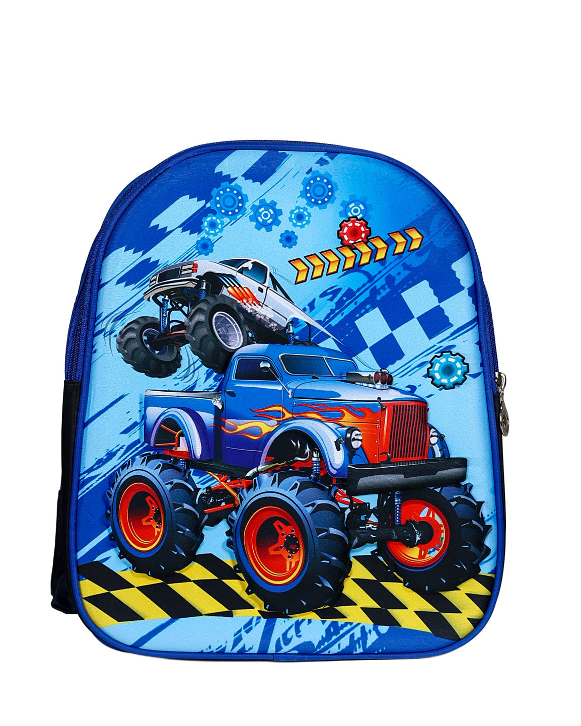 Blue 3D Monster Truck Backpack