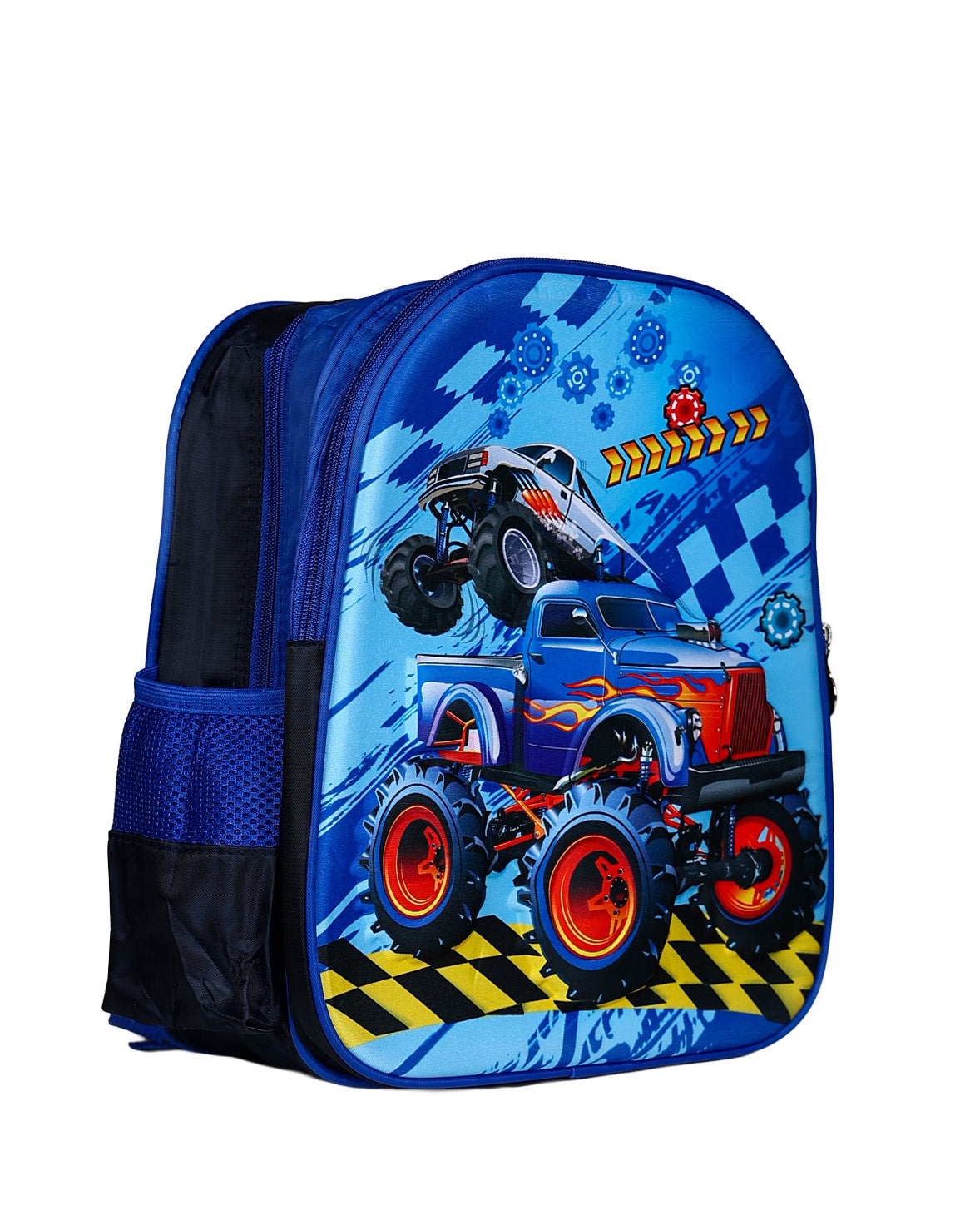 Blue 3D Monster Truck Backpack