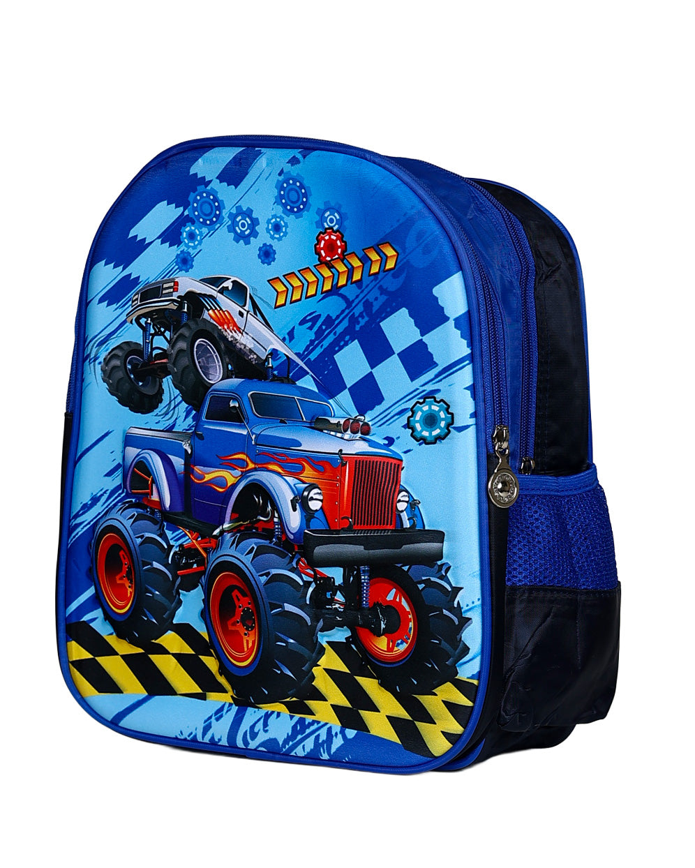 Blue 3D Monster Truck Backpack
