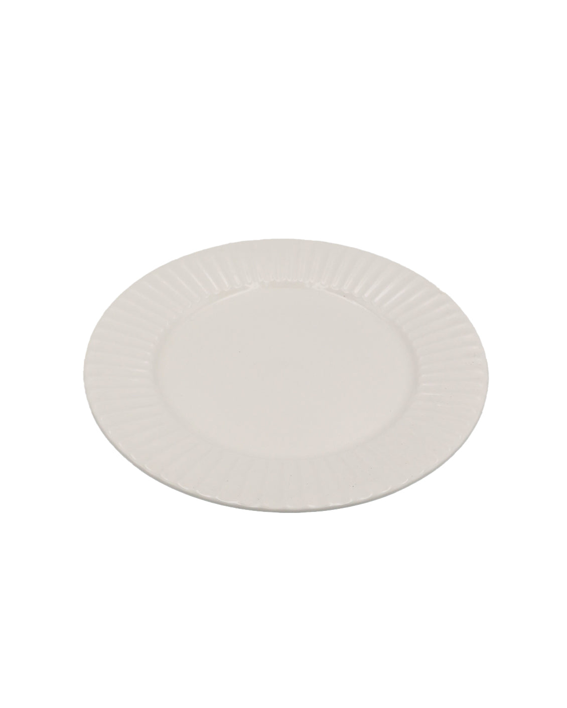 White Flute Dinner Plate 28cm