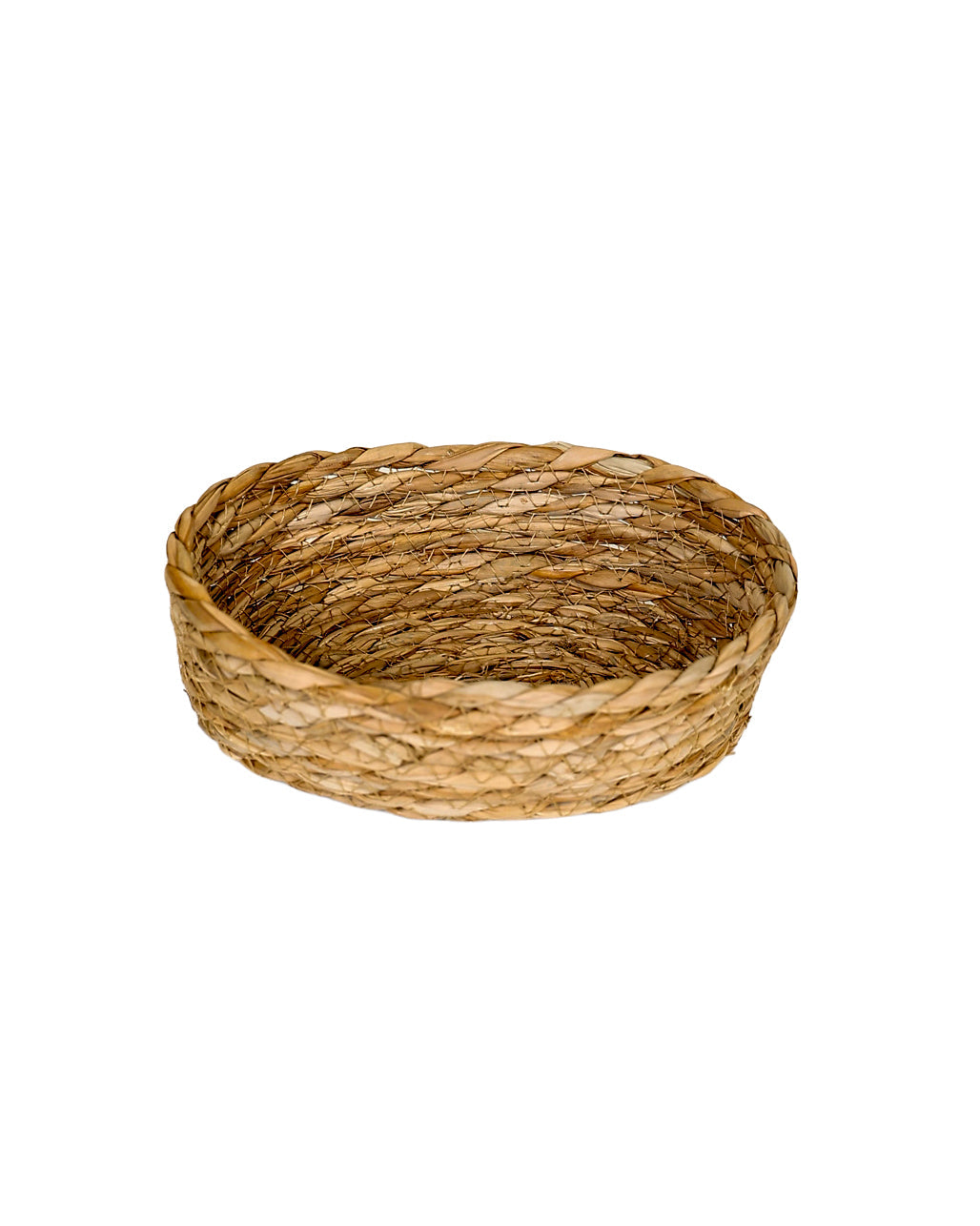 Small Oval Woven Bulrush Basket