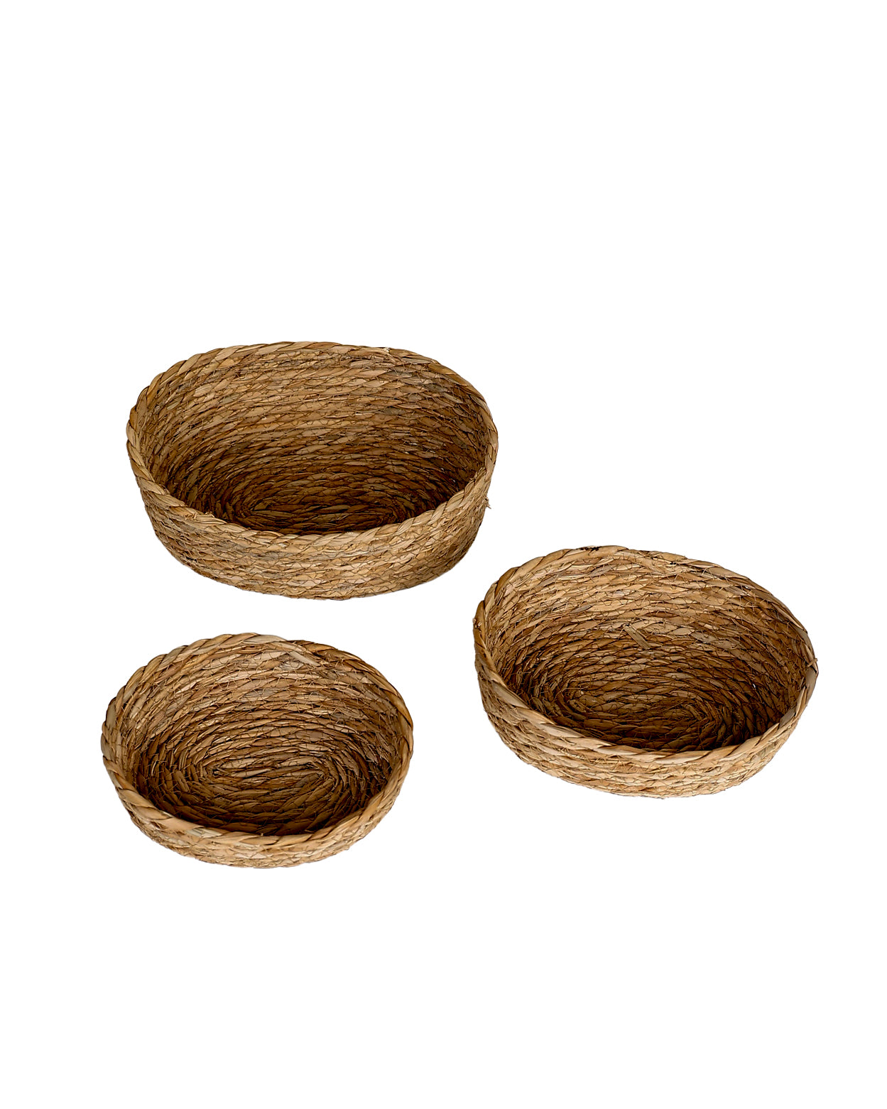 Medium Oval Woven Bulrush Basket