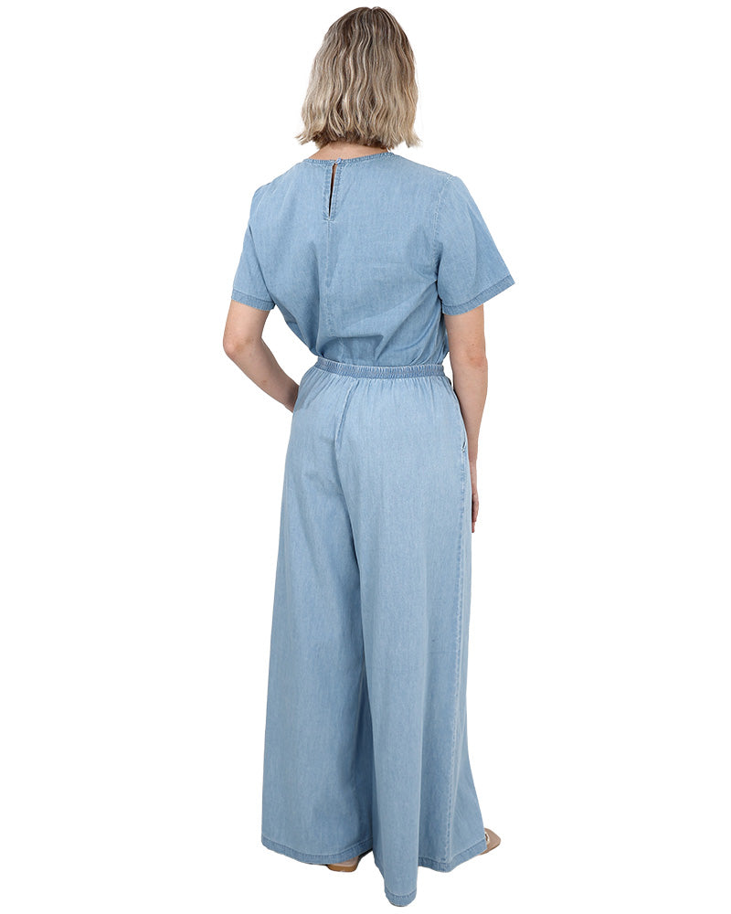 Denim Co-Ord Wide Leg Pants