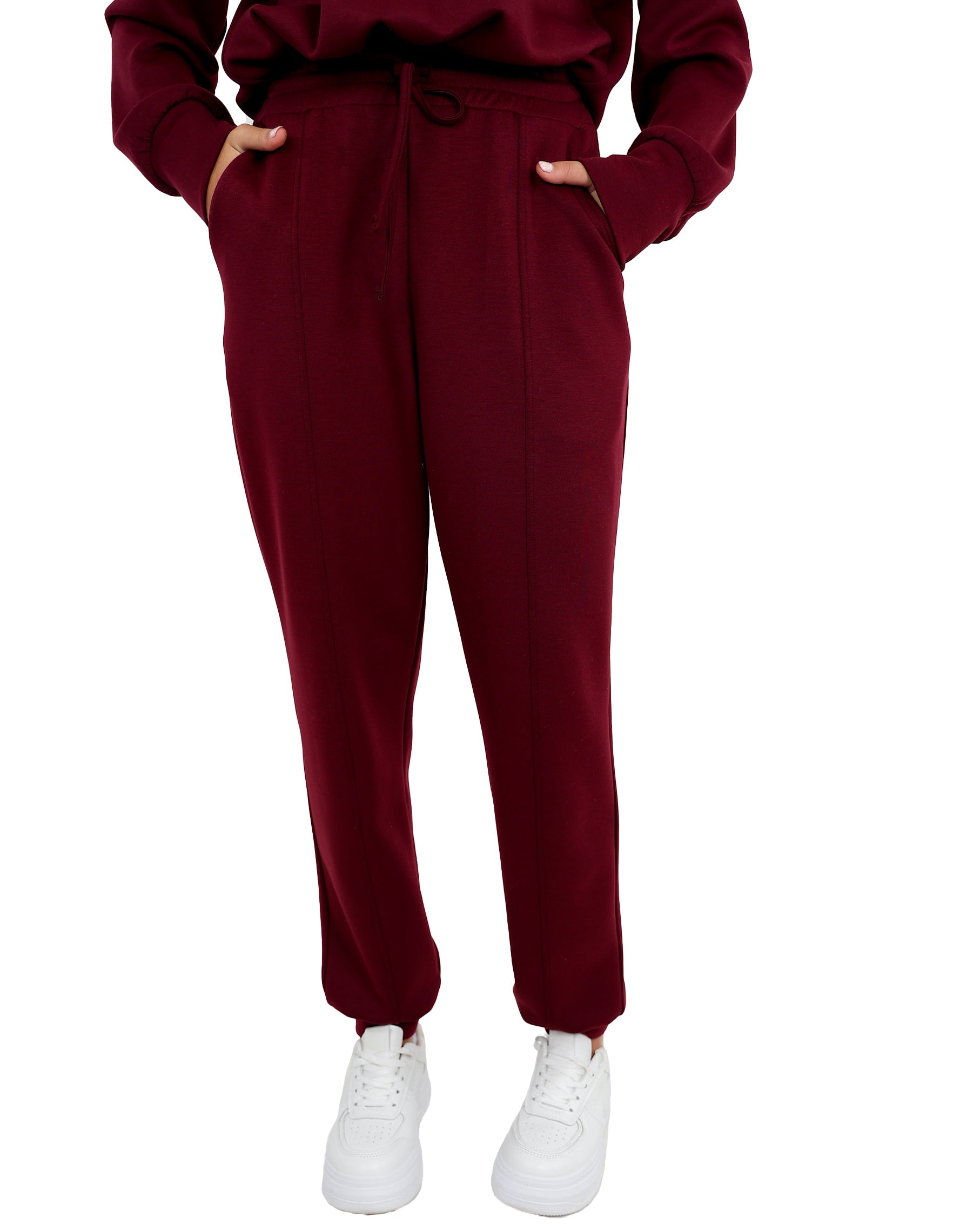 Burgundy Co-Ord Scuba Joggers