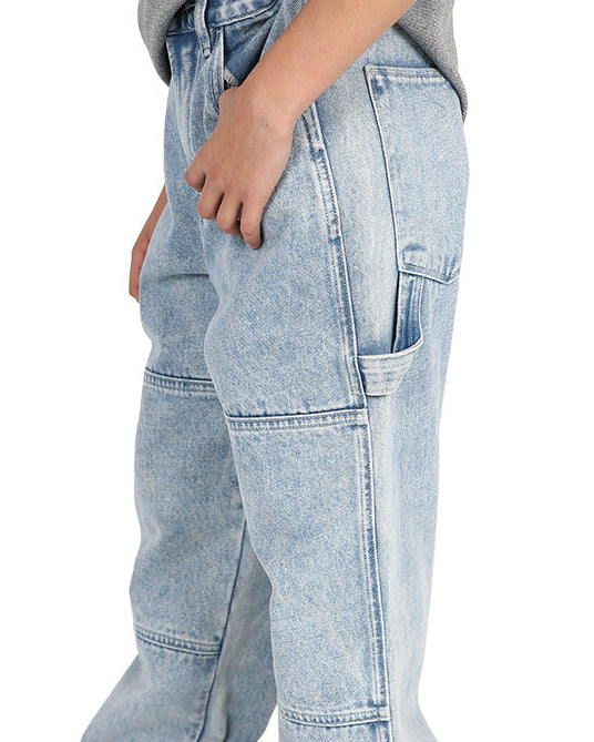 Light Indigo Relaxed Fit Carpenter Jeans