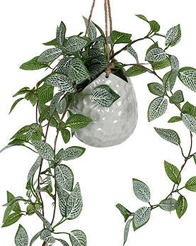 Hanging Faux Plant & Ceramic Pot 60cm