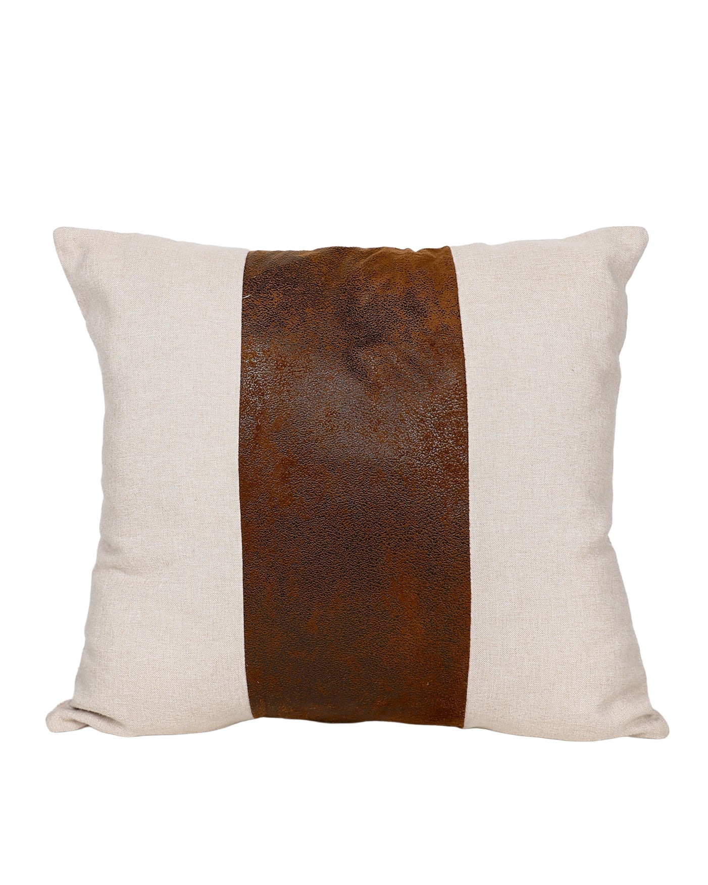 Brown Distressed Panel Scatter Cushion